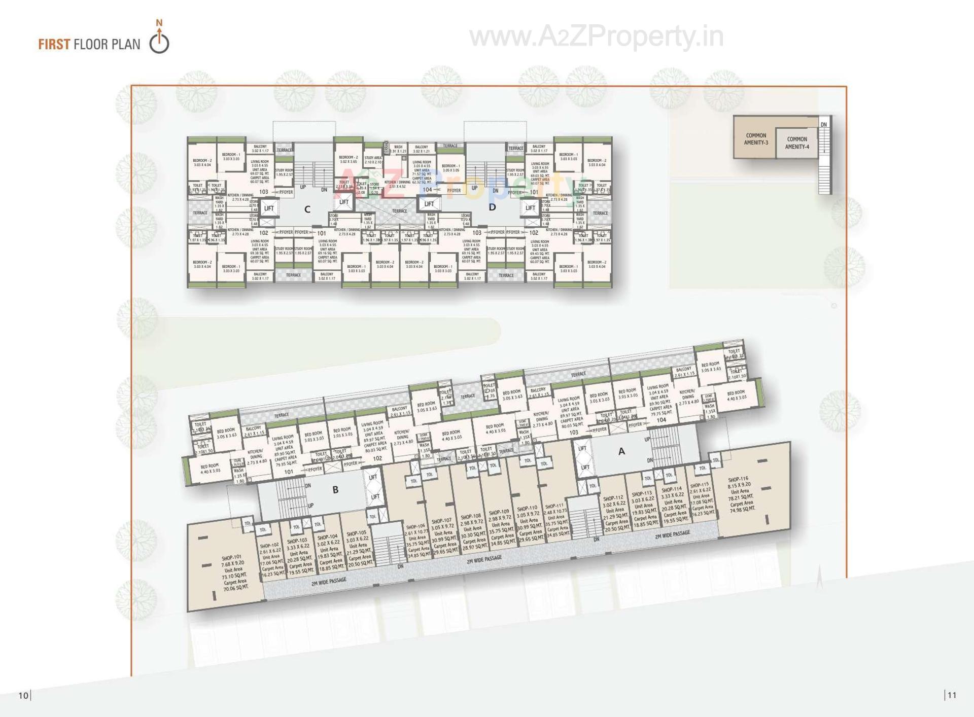 Layout of real estate project Siddhi Vinayak Prospera located at Bopal, Ahmedabad, Gujarat