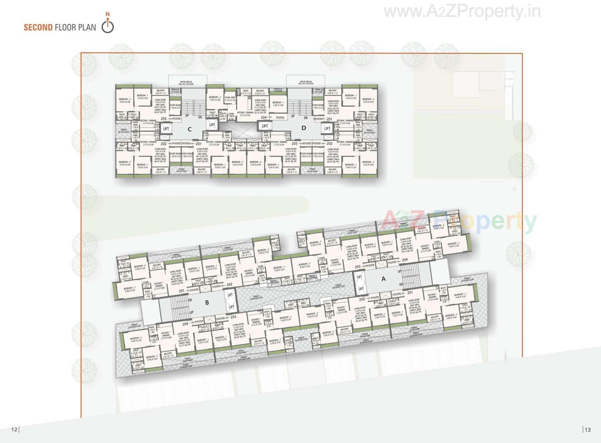 Layout of real estate project Siddhi Vinayak Prospera located at Bopal, Ahmedabad, Gujarat
