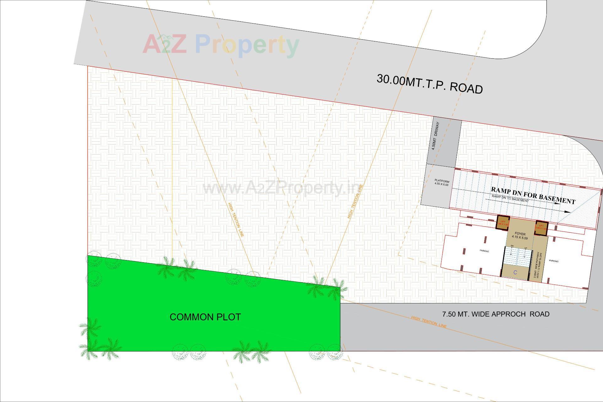 Layout of real estate project Siddhivinayak Heights located at Nana-chiloda, Ahmedabad, Gujarat
