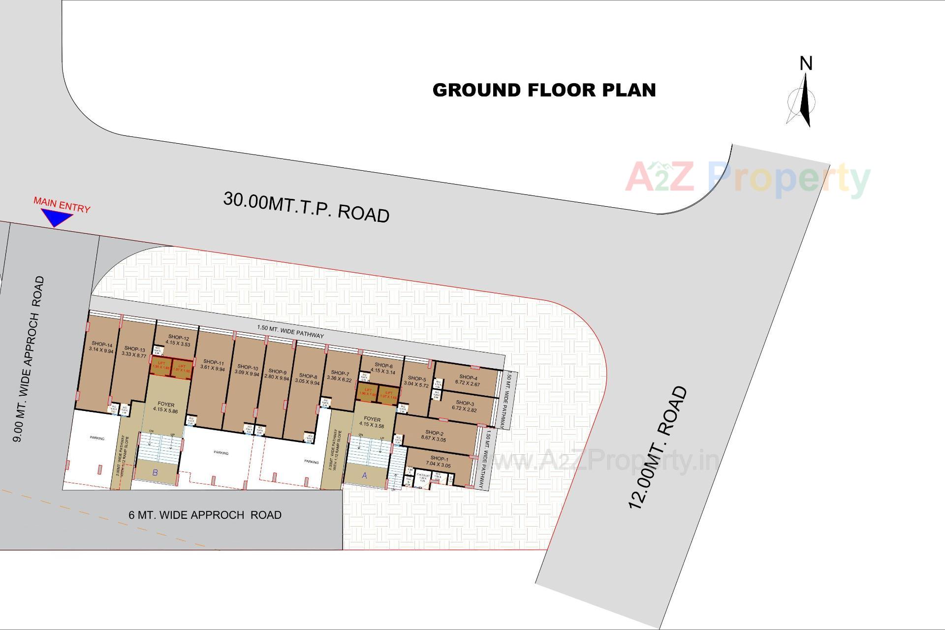 Layout of real estate project Siddhivinayak Heights located at Nana-chiloda, Ahmedabad, Gujarat