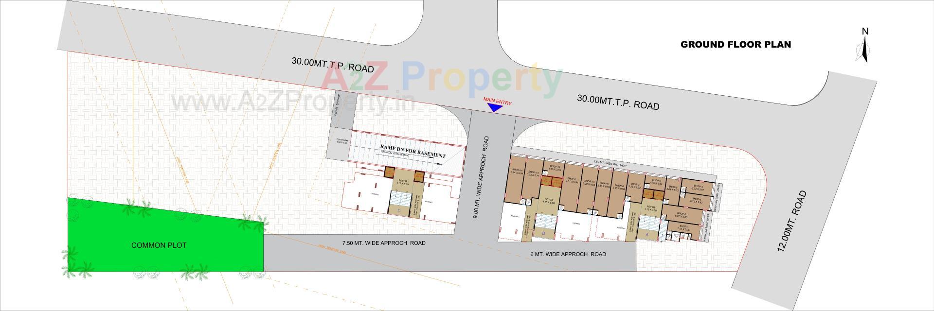 Layout of real estate project Siddhivinayak Heights located at Nana-chiloda, Ahmedabad, Gujarat