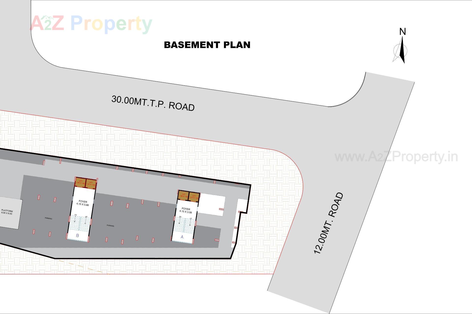 Layout of real estate project Siddhivinayak Heights located at Nana-chiloda, Ahmedabad, Gujarat