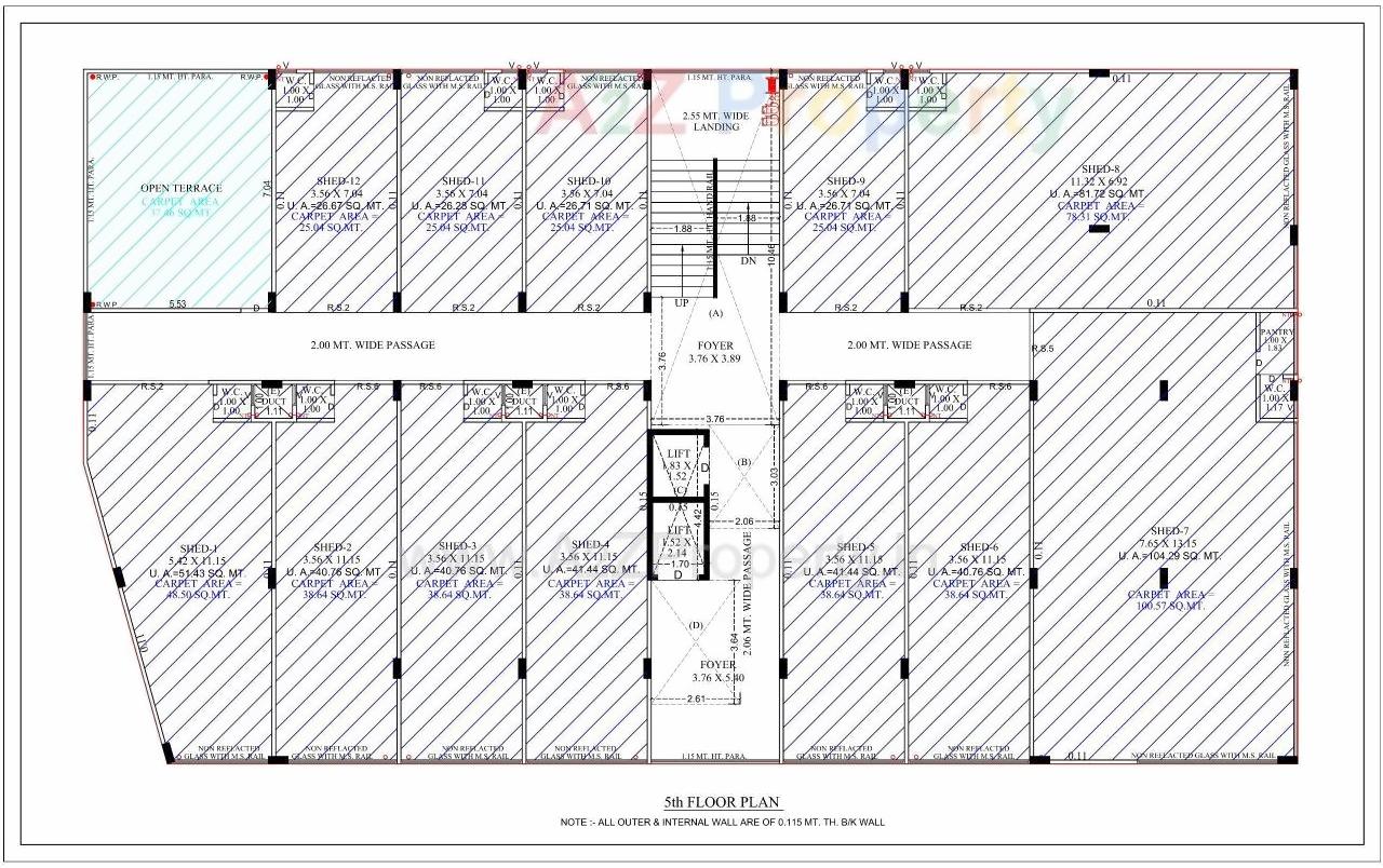 Layout of real estate project Siddhivinayak Industrial Estate located at Odhav, Ahmedabad, Gujarat