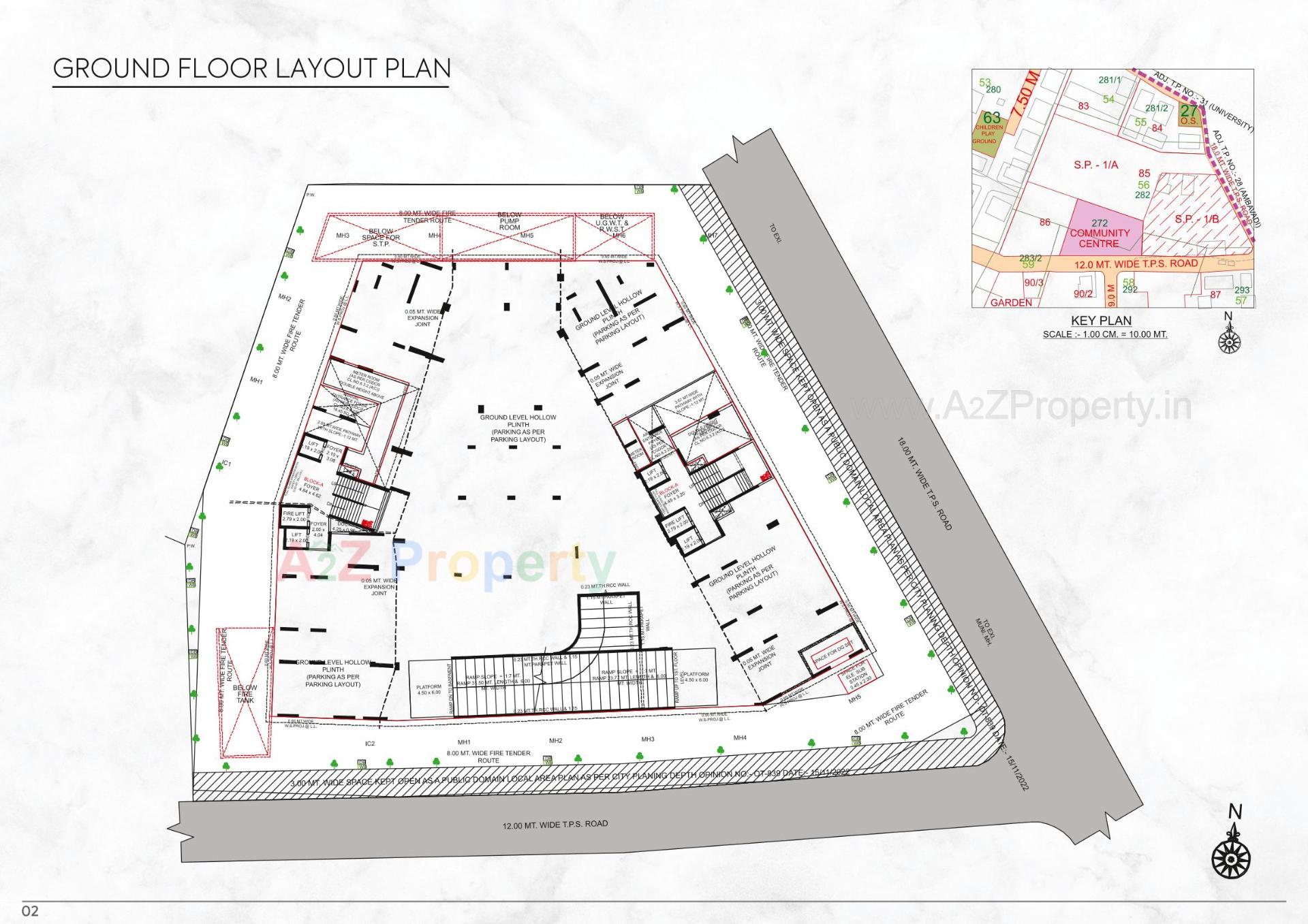 Layout of real estate project Sierra located at Jodhpur, Ahmedabad, Gujarat