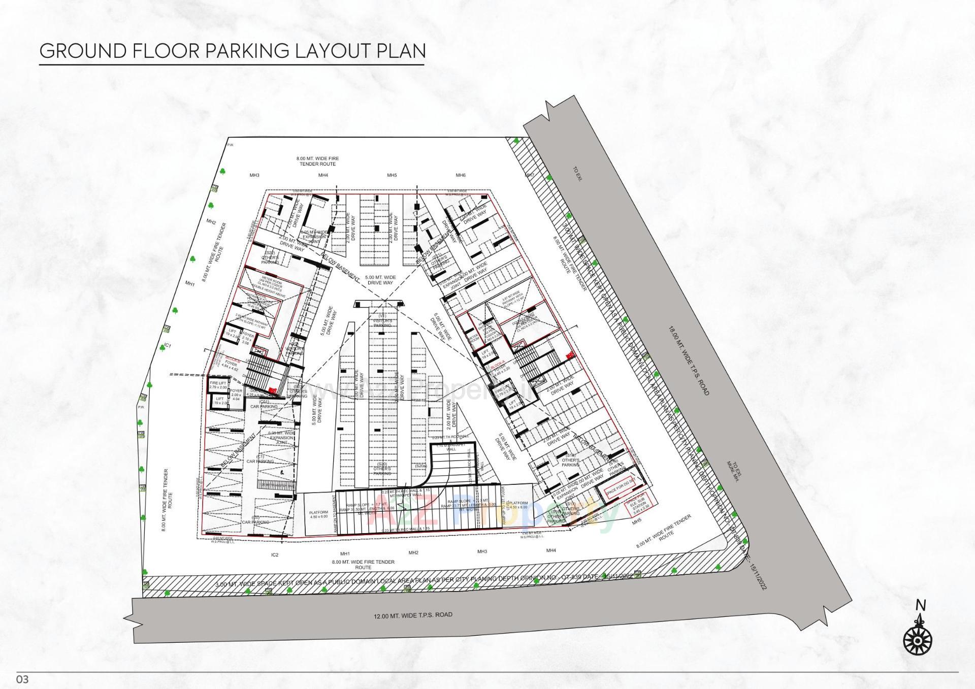 Layout of real estate project Sierra located at Jodhpur, Ahmedabad, Gujarat