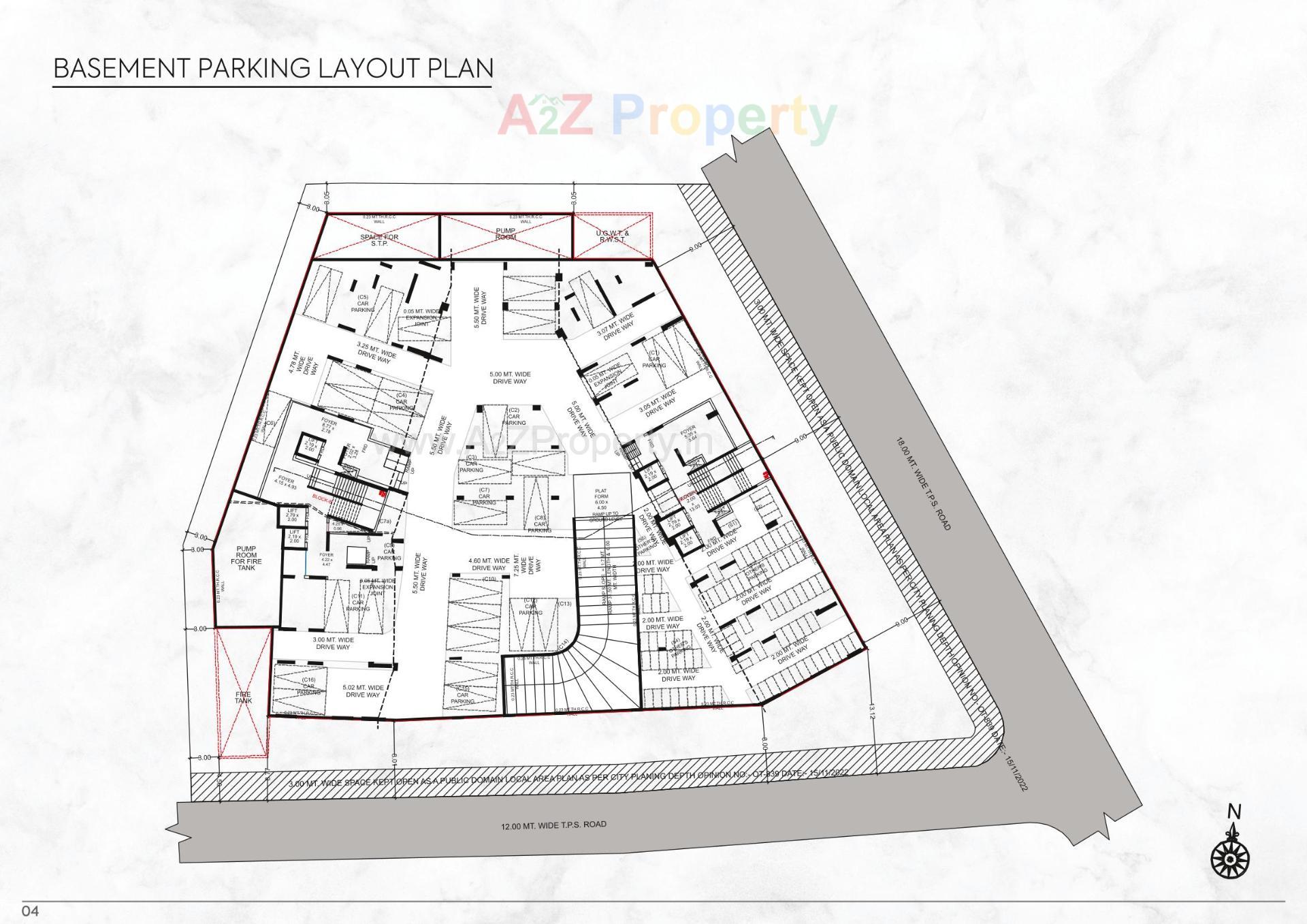 Layout of real estate project Sierra located at Jodhpur, Ahmedabad, Gujarat