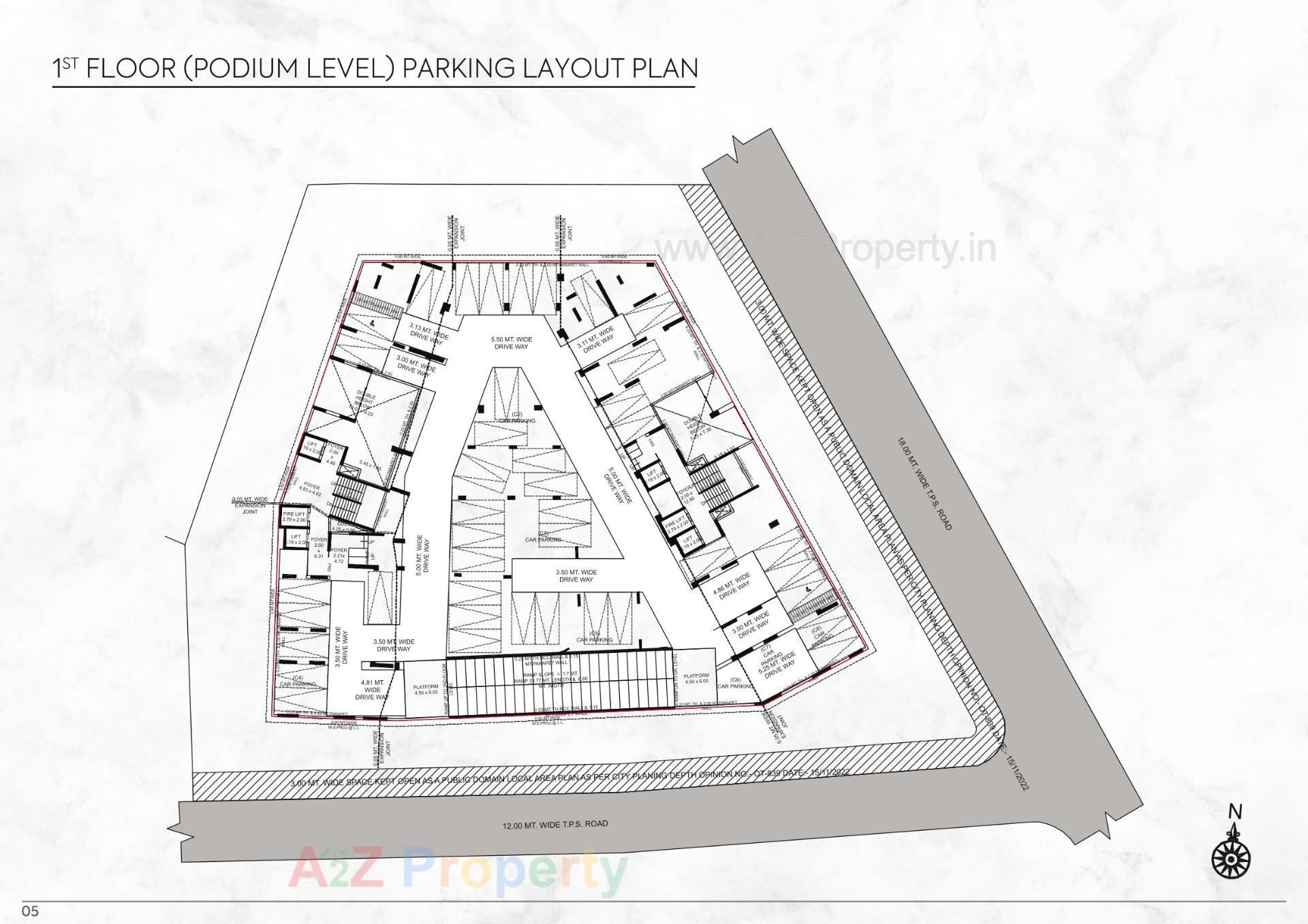 Layout of real estate project Sierra located at Jodhpur, Ahmedabad, Gujarat