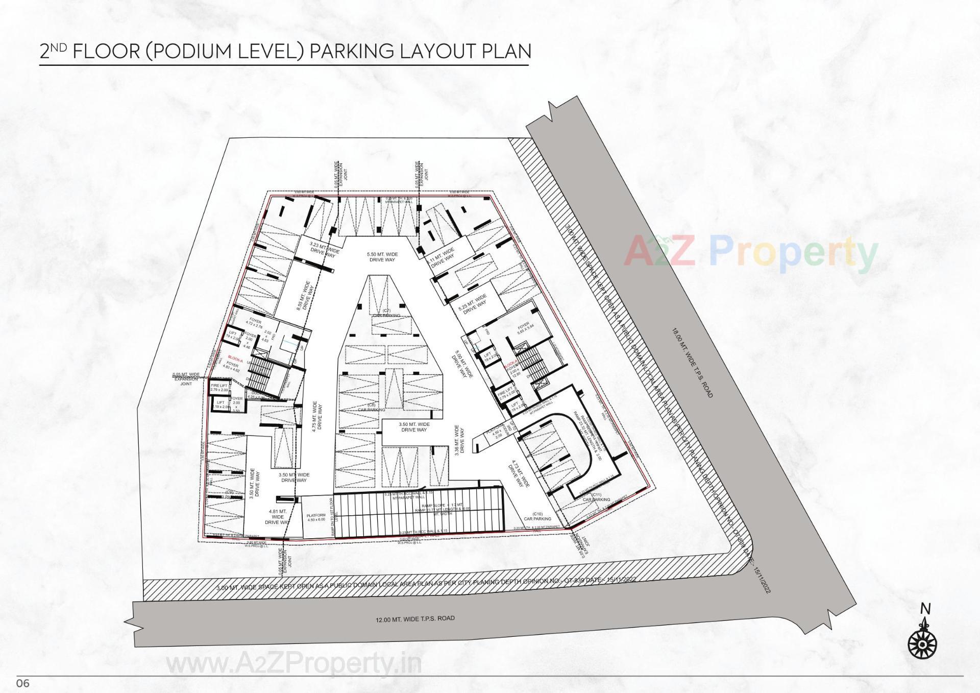 Layout of real estate project Sierra located at Jodhpur, Ahmedabad, Gujarat
