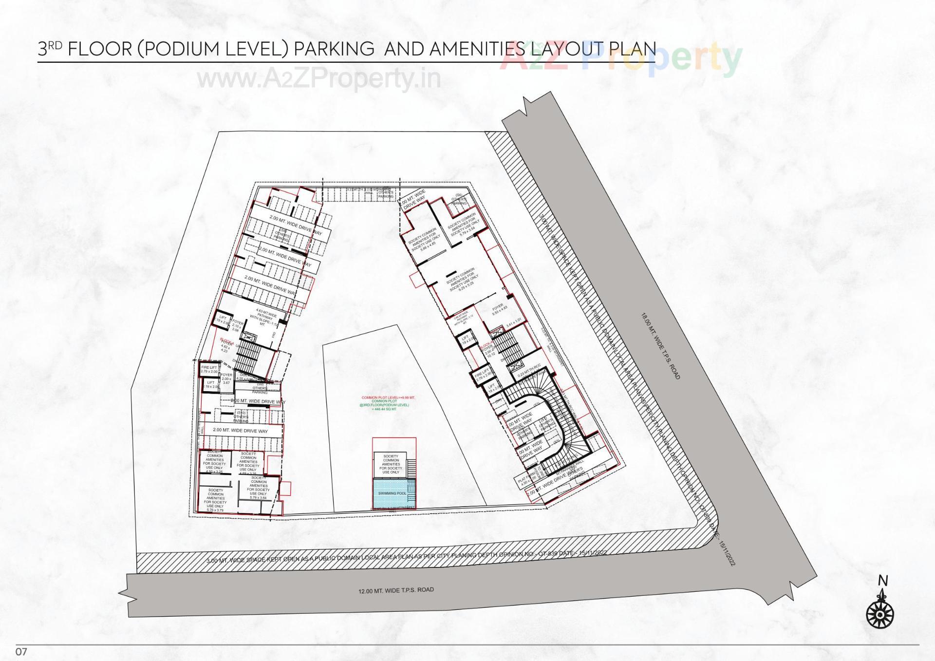 Layout of real estate project Sierra located at Jodhpur, Ahmedabad, Gujarat
