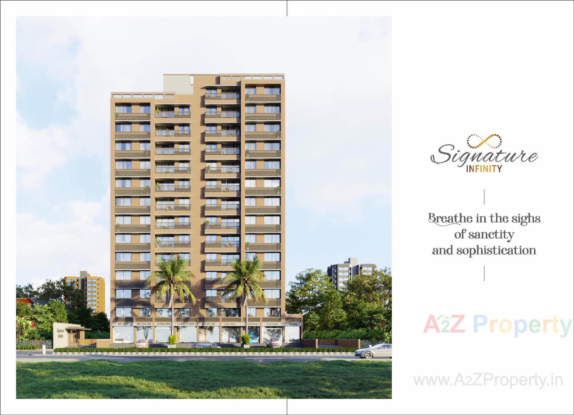 3D Elevation of real estate project Signature Infinity located at Chharodi, Ahmedabad, Gujarat