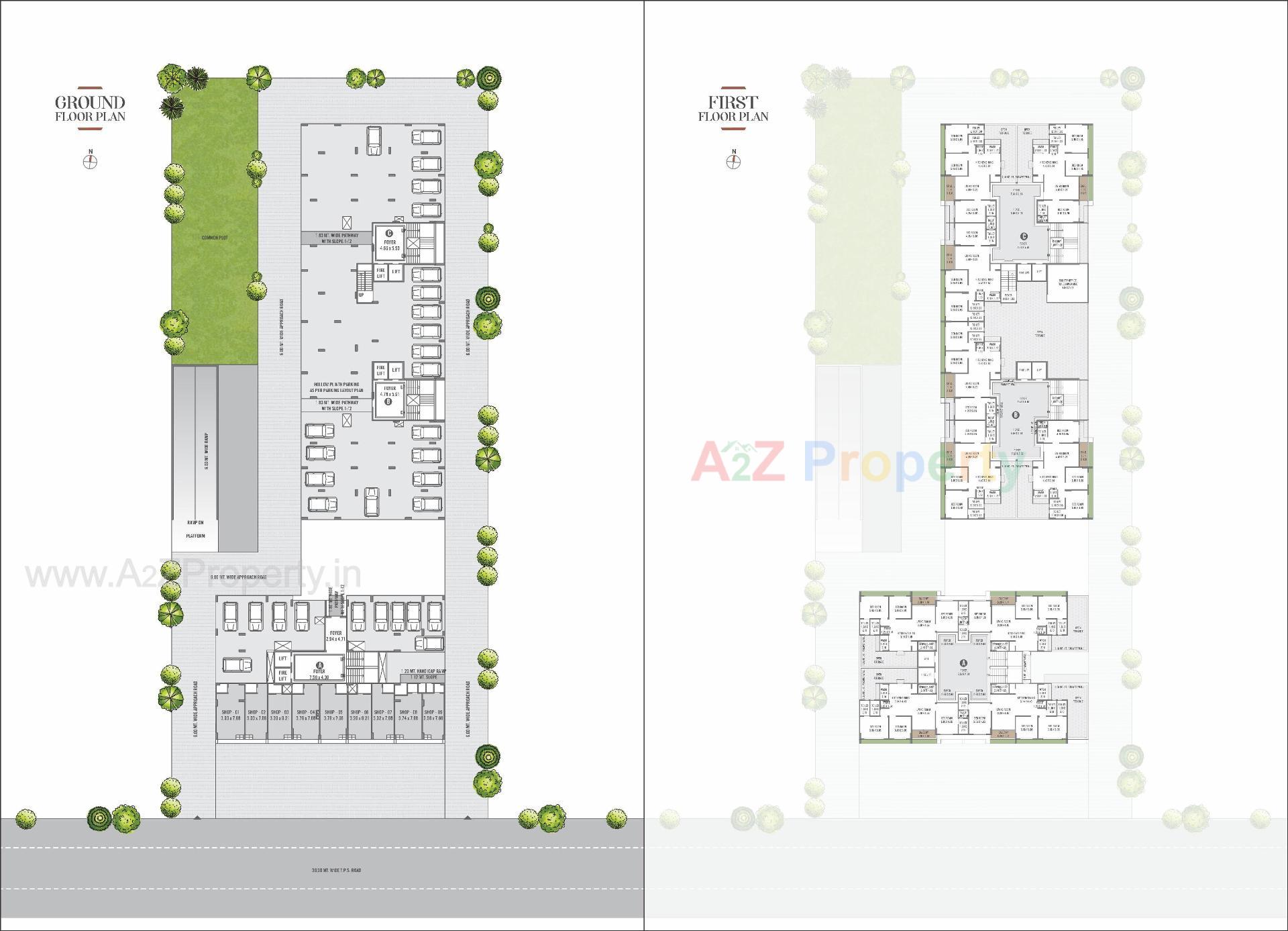 Layout of real estate project Signature Infinity located at Chharodi, Ahmedabad, Gujarat