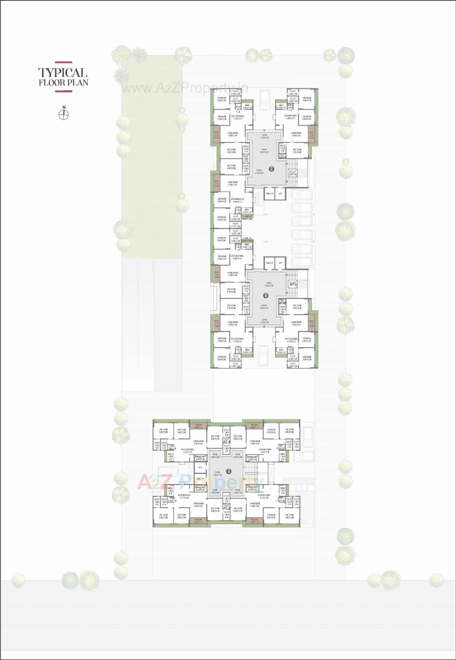 Layout of real estate project Signature Infinity located at Chharodi, Ahmedabad, Gujarat