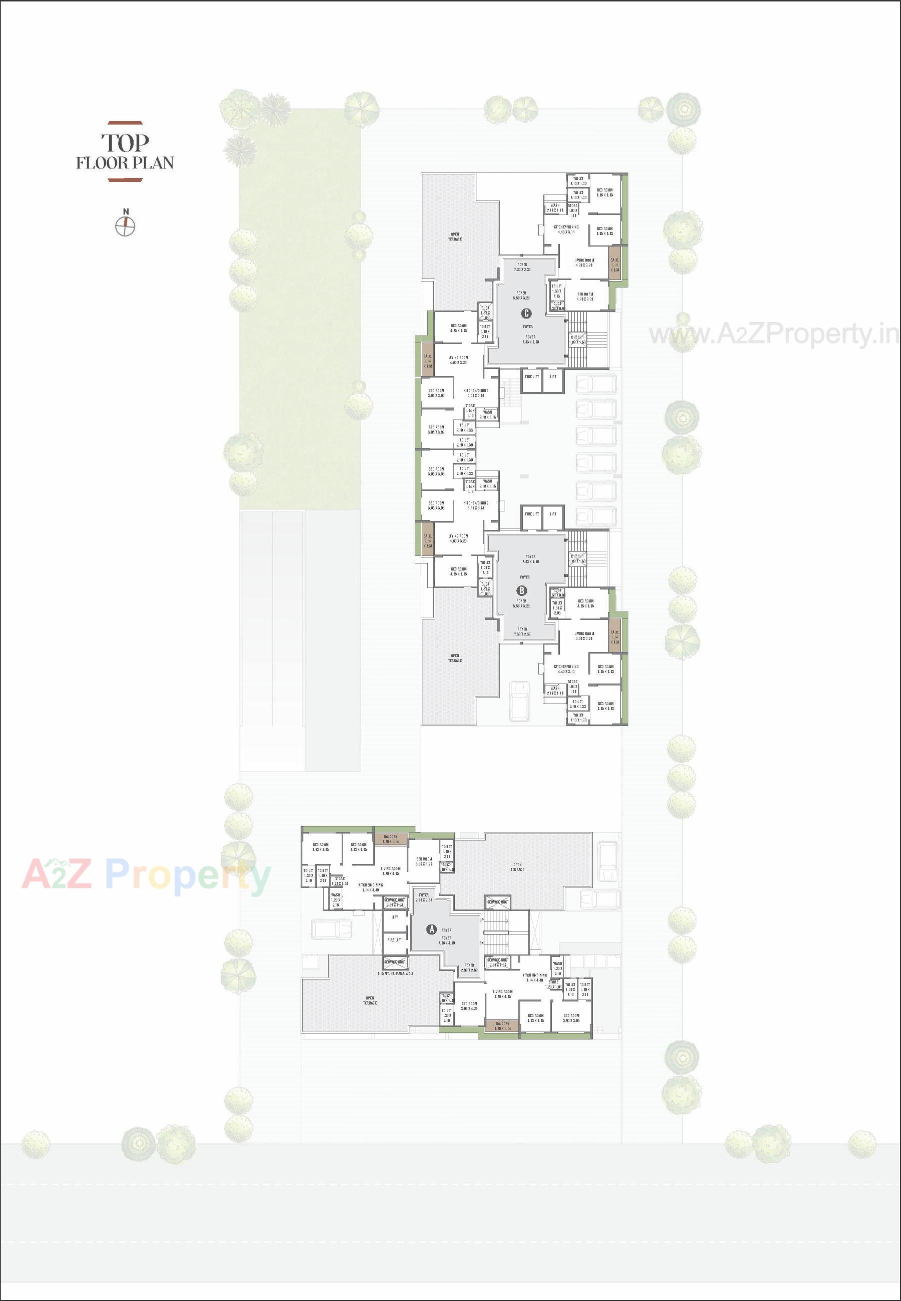 Layout of real estate project Signature Infinity located at Chharodi, Ahmedabad, Gujarat
