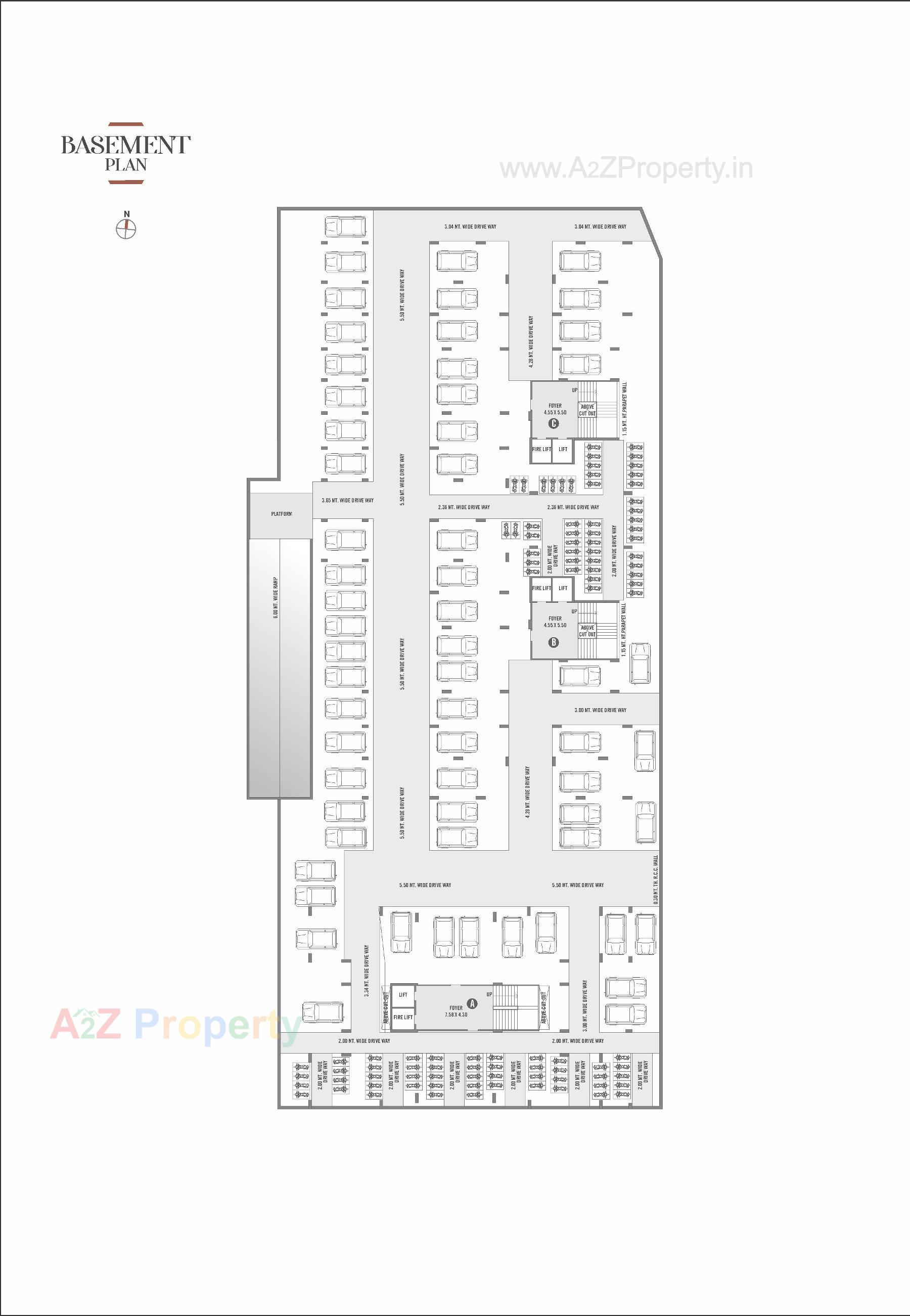 Layout of real estate project Signature Infinity located at Chharodi, Ahmedabad, Gujarat