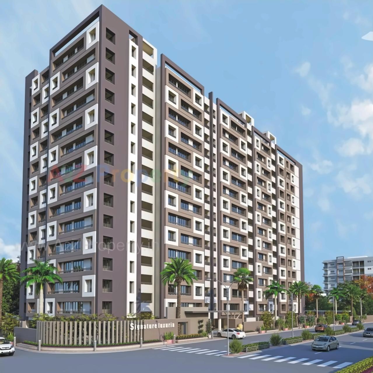 3D Elevation of real estate project Signature Luxuria located at Paldi, Ahmedabad, Gujarat