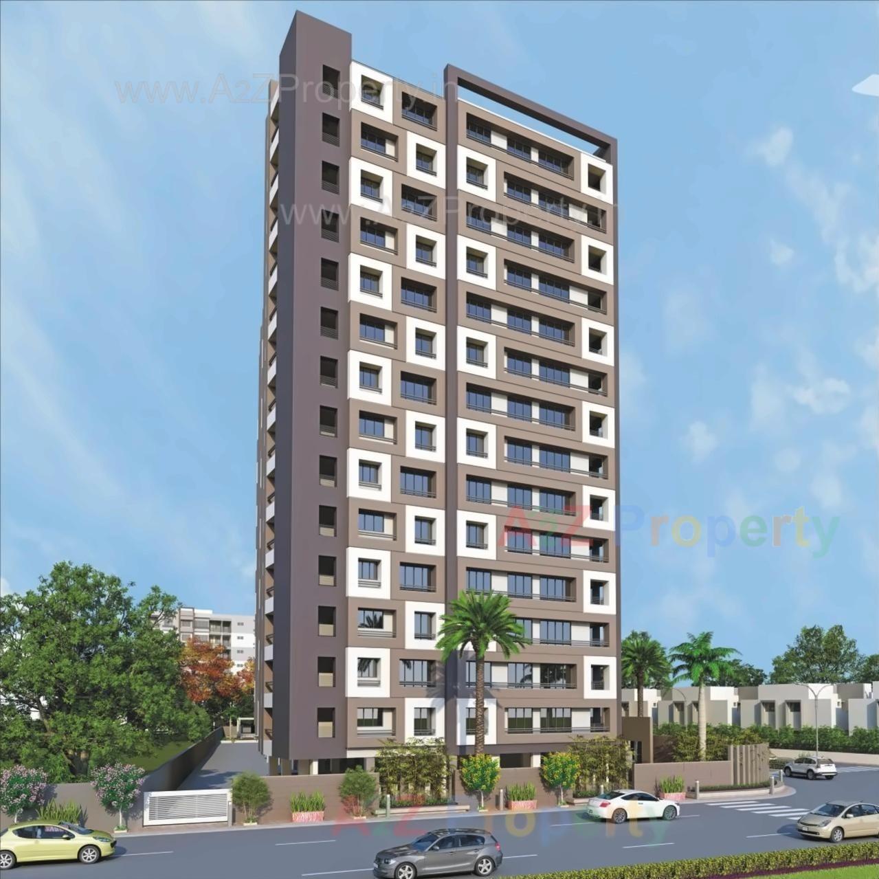 3D Elevation of real estate project Signature Luxuria located at Paldi, Ahmedabad, Gujarat