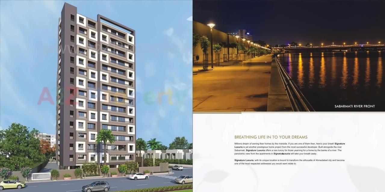 3D Elevation of real estate project Signature Luxuria located at Paldi, Ahmedabad, Gujarat