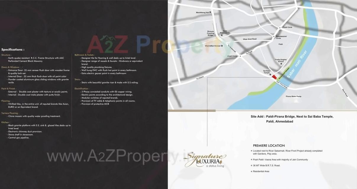  of real estate project Signature Luxuria located at Paldi, Ahmedabad, Gujarat