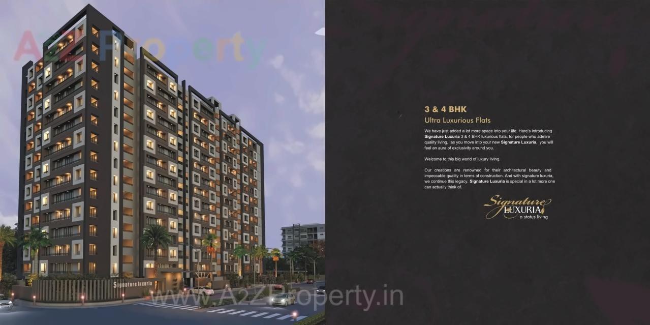 3D Elevation of real estate project Signature Luxuria located at Paldi, Ahmedabad, Gujarat