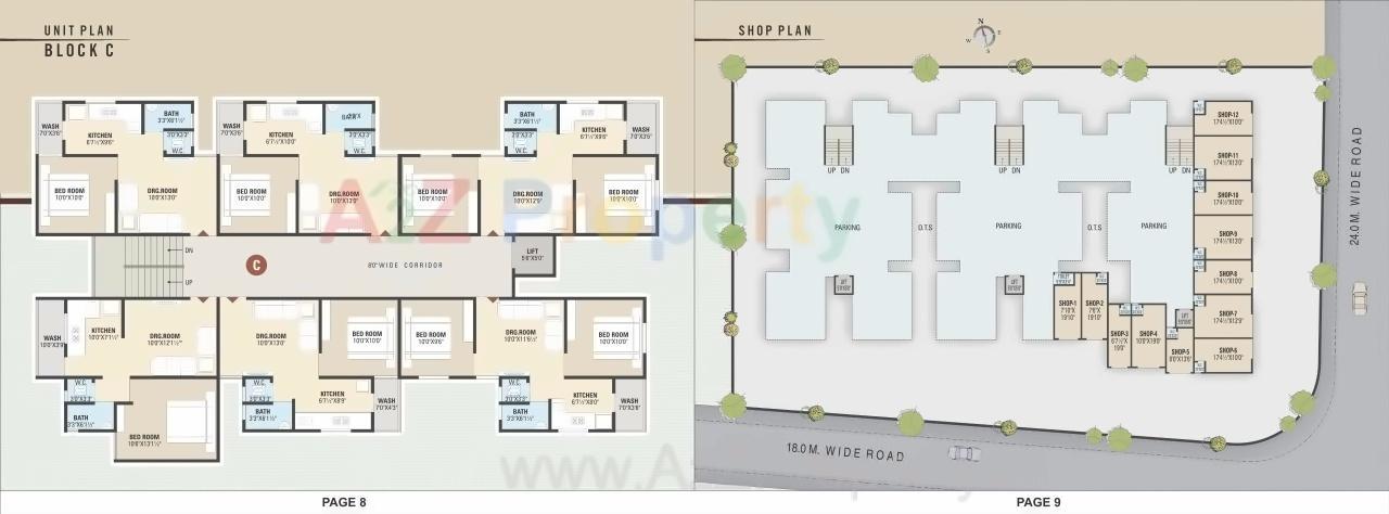 Layout of real estate project Signature Pride located at Singrva, Ahmedabad, Gujarat