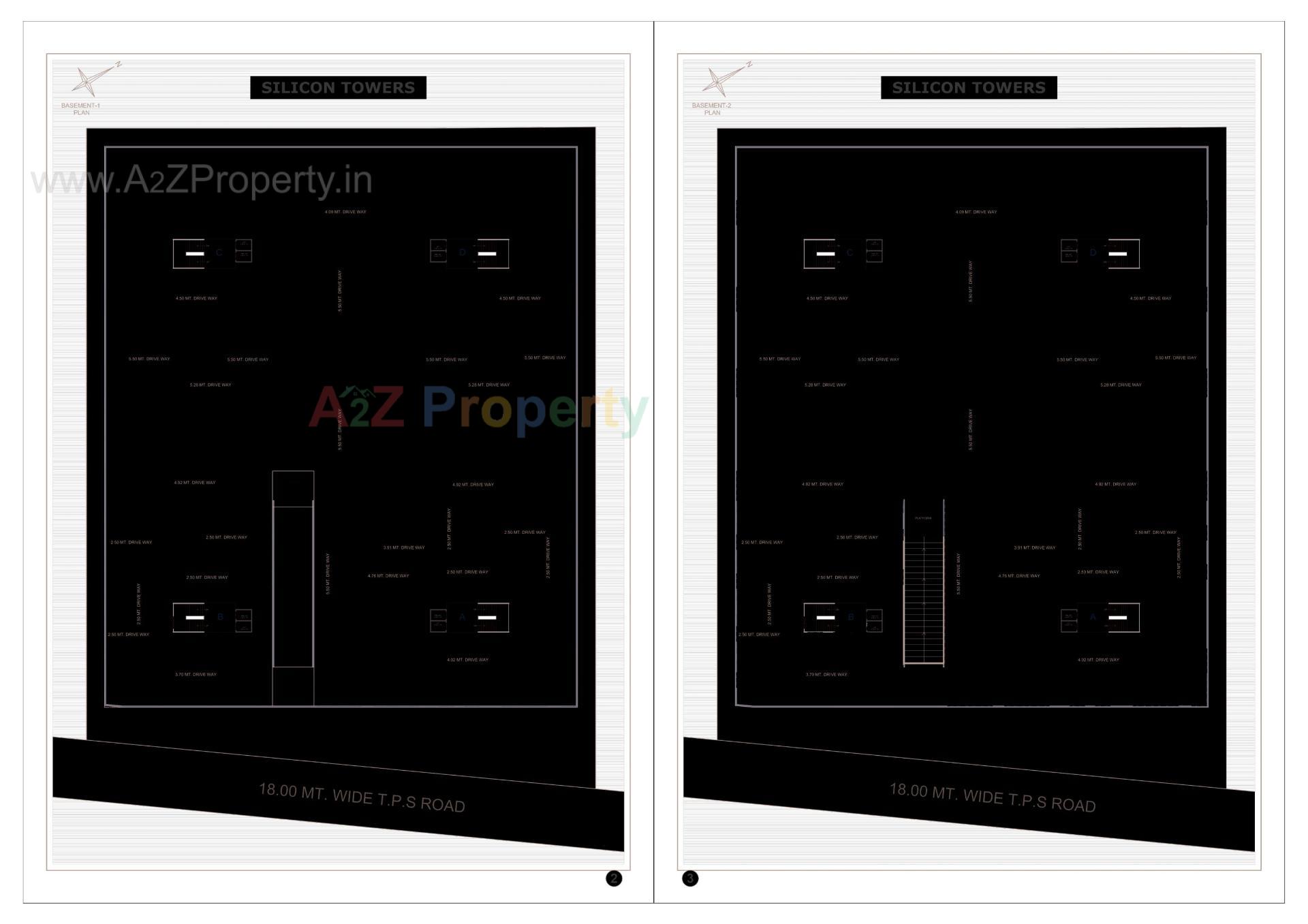 Layout of real estate project Silicon Towers located at Kathwada, Ahmedabad, Gujarat