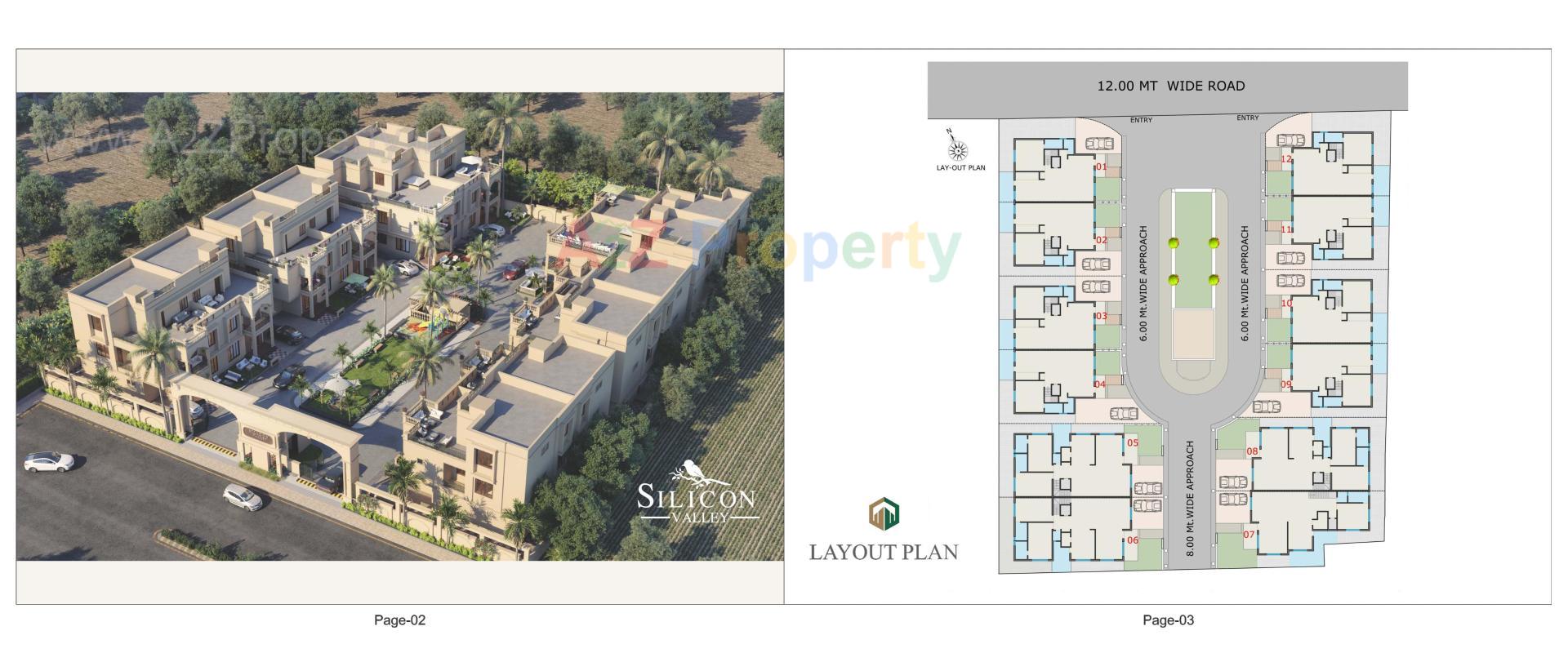 Layout of real estate project Silicon Valley located at Nikol, Ahmedabad, Gujarat