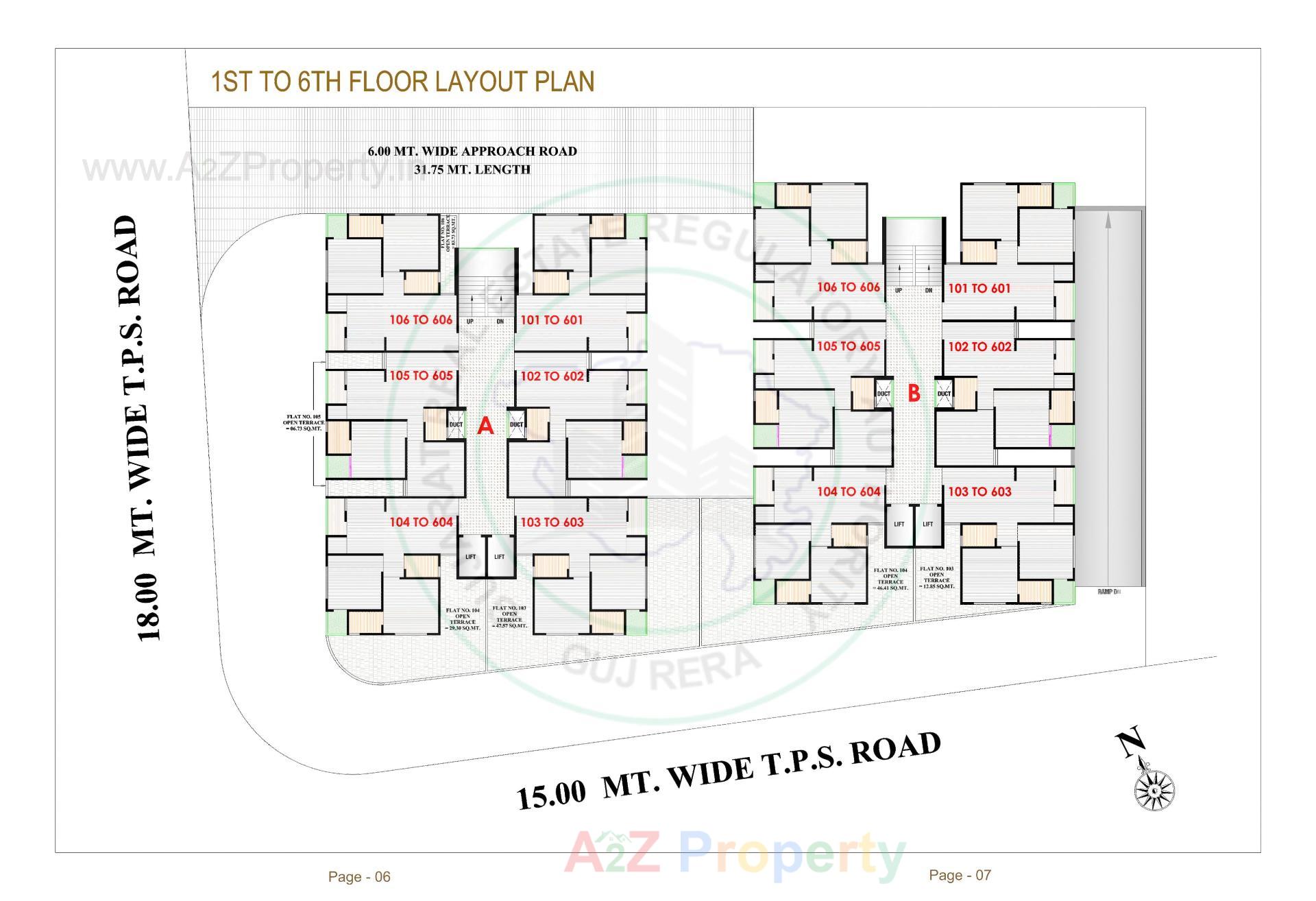 Layout of real estate project Silicon Valley located at Vastral, Ahmedabad, Gujarat