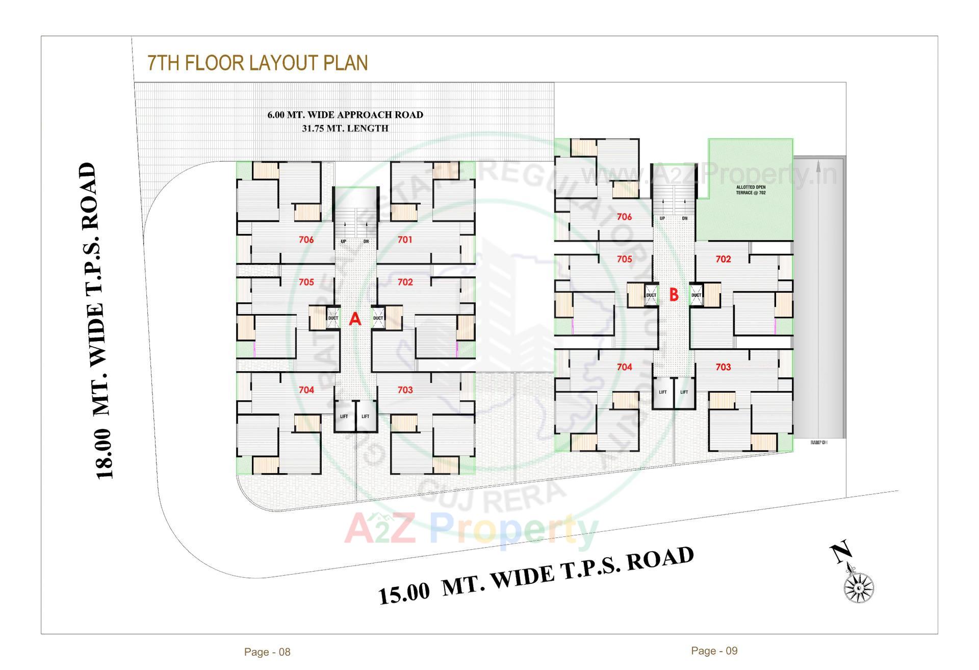 Layout of real estate project Silicon Valley located at Vastral, Ahmedabad, Gujarat