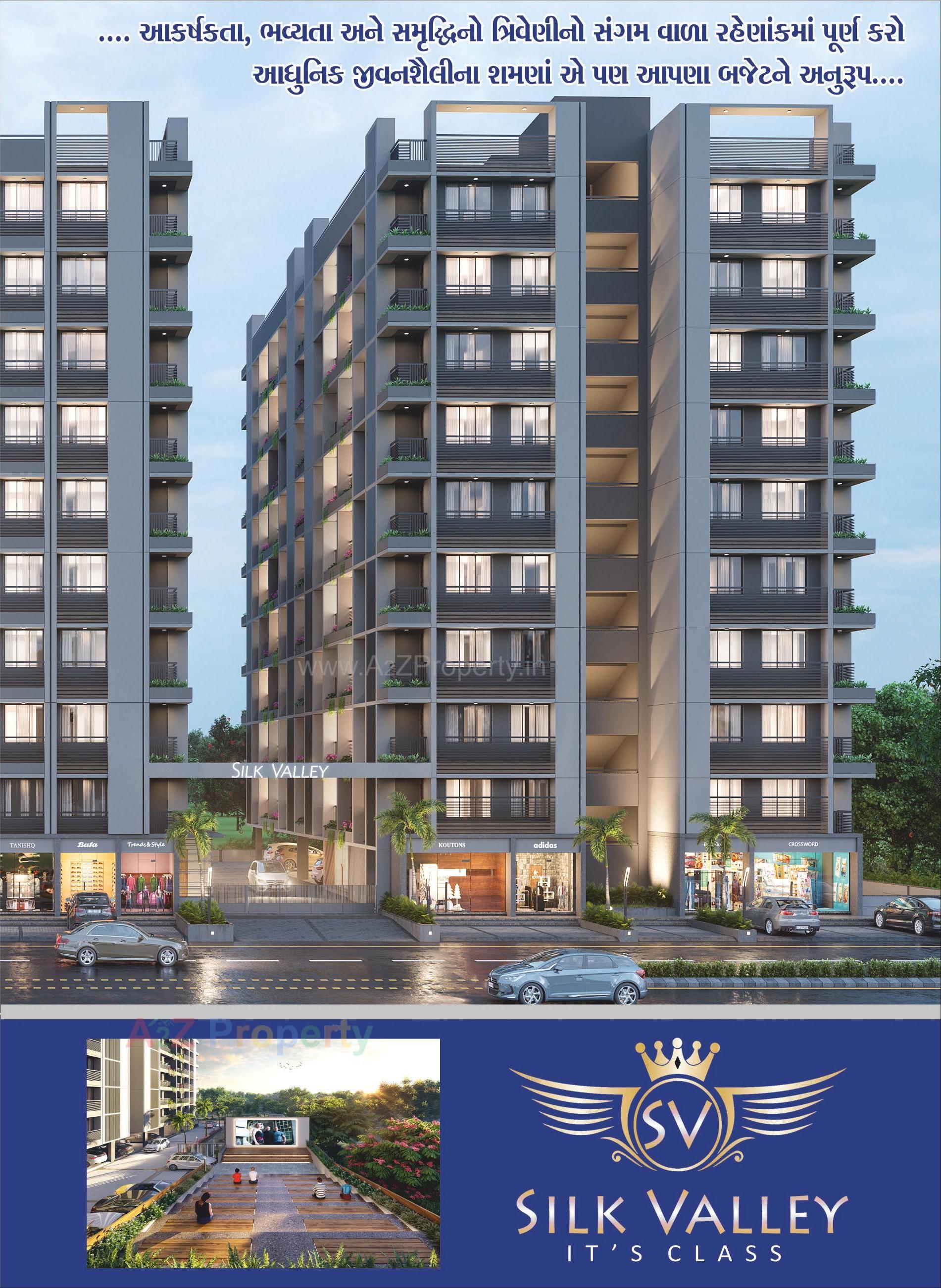 3D Elevation of real estate project Silk Valley located at Hathijan, Ahmedabad, Gujarat