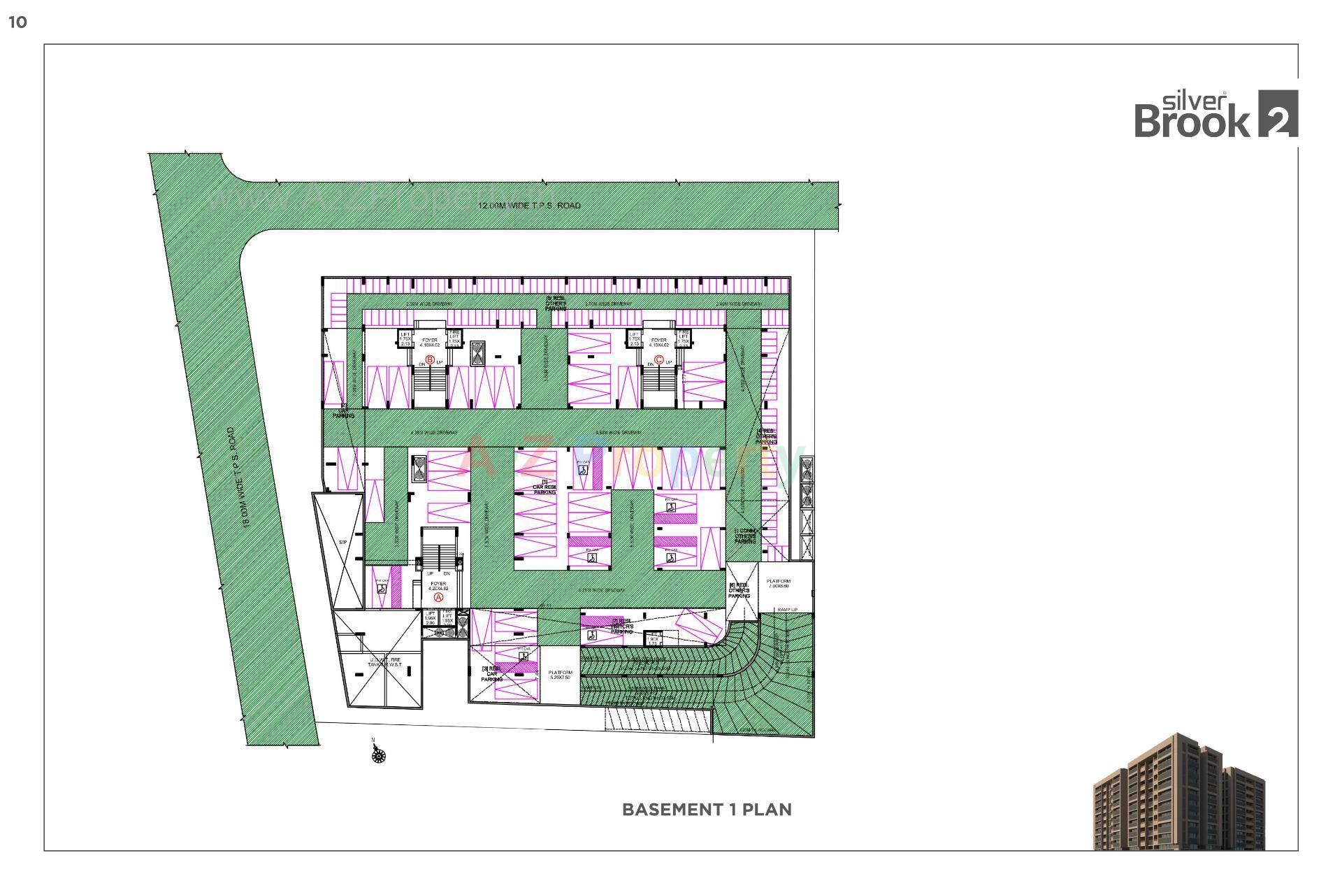 Layout of real estate project Silver Brook located at Shilaj, Ahmedabad, Gujarat