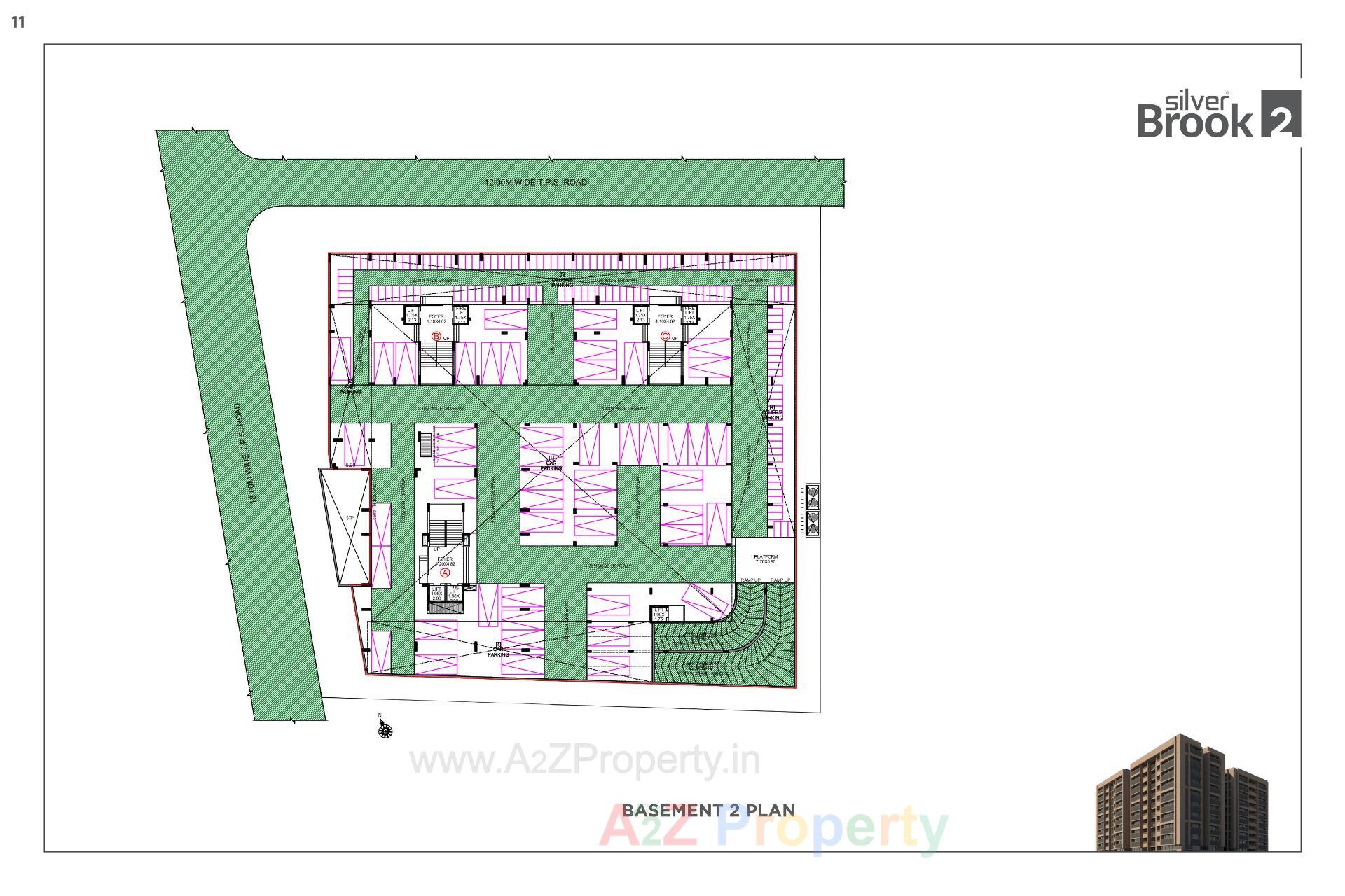 Layout of real estate project Silver Brook located at Shilaj, Ahmedabad, Gujarat