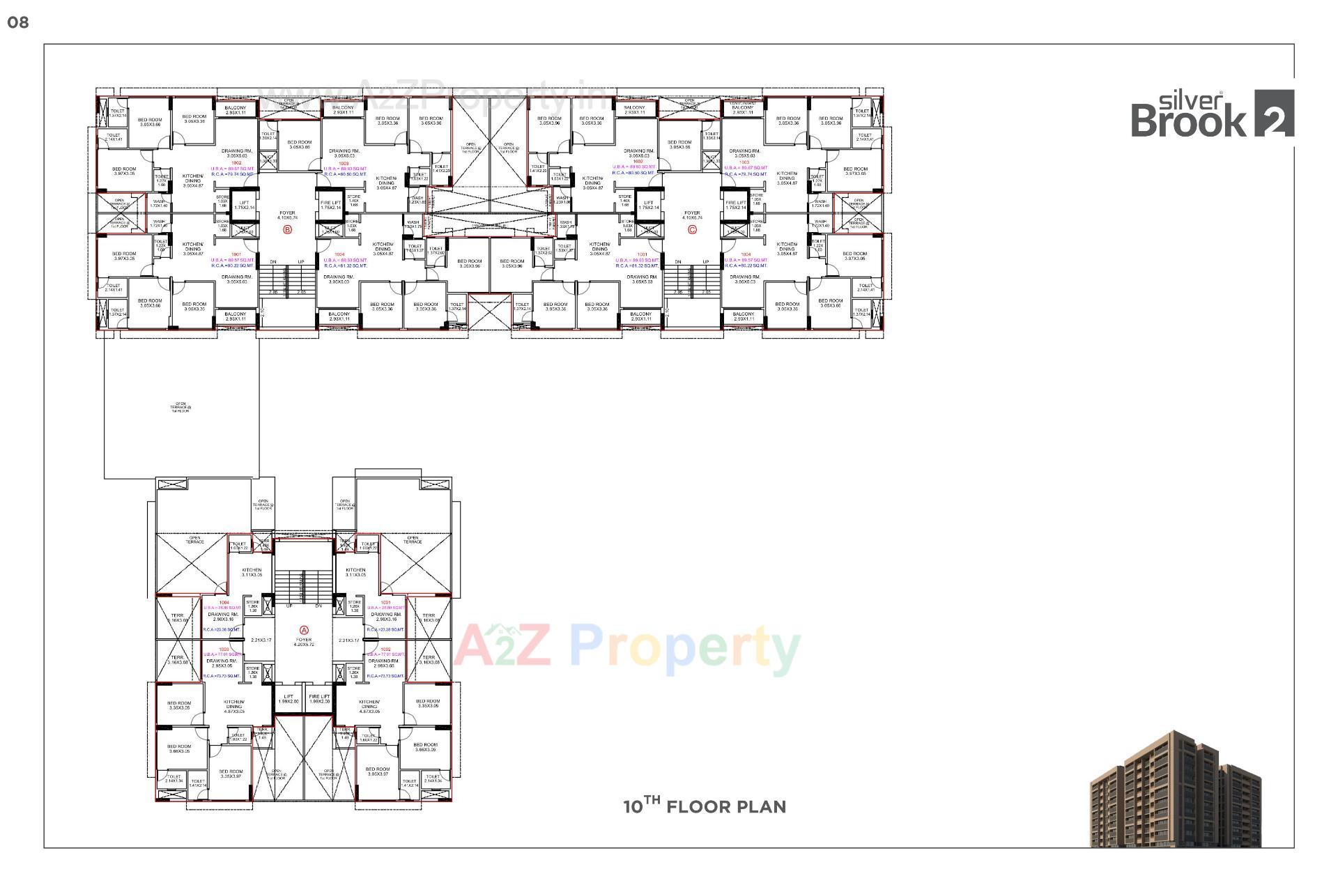 Layout of real estate project Silver Brook located at Shilaj, Ahmedabad, Gujarat