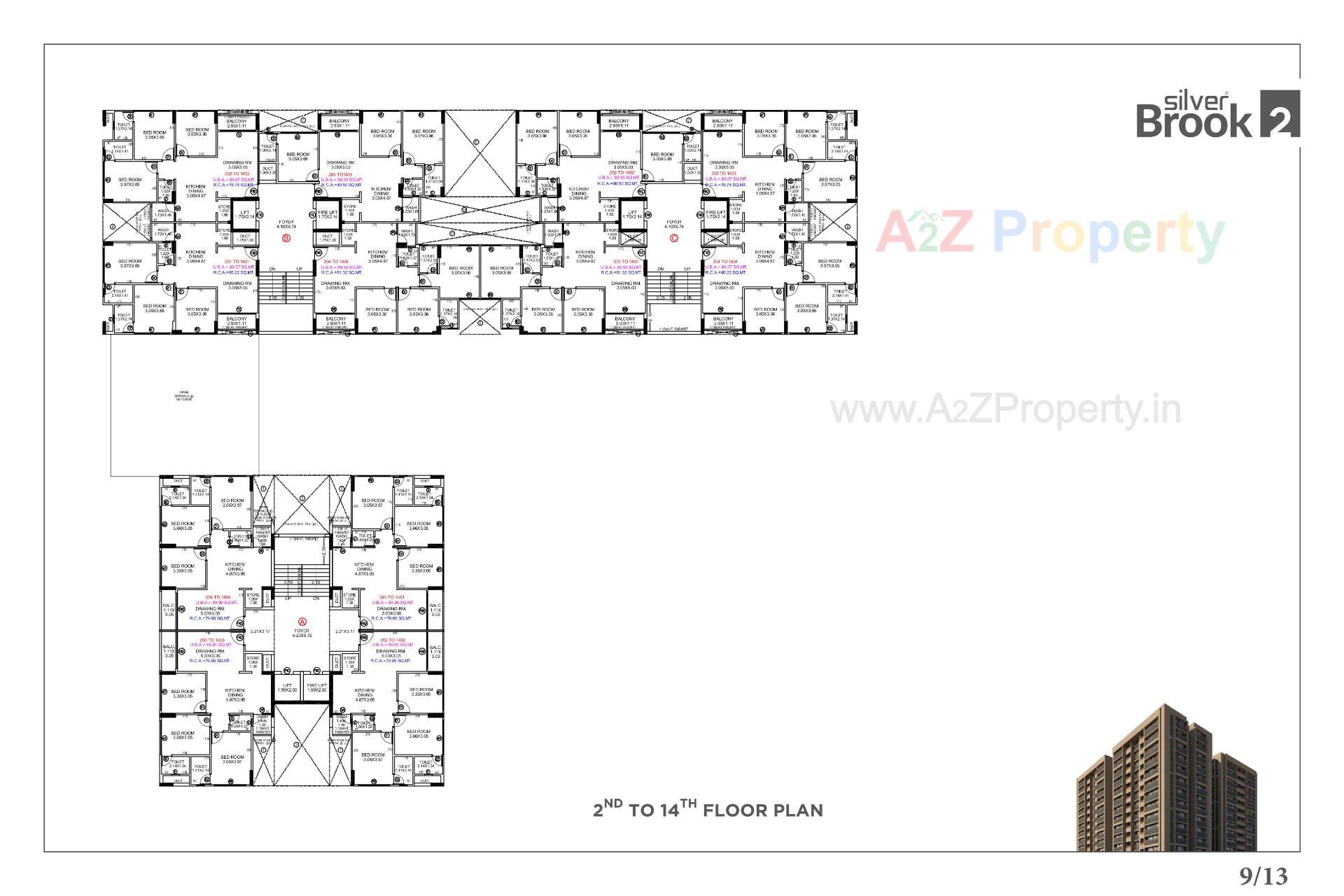 Layout of real estate project Silver Brook located at Shilaj, Ahmedabad, Gujarat