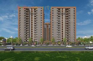 Elevation of real estate project Silver Brook located at Sola, Ahmedabad, Gujarat