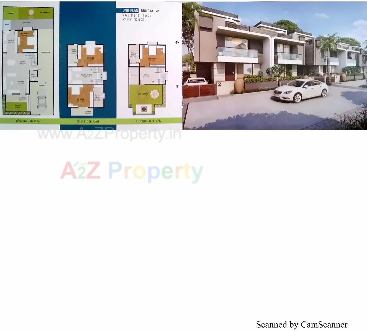 Layout of real estate project Silver Bunglows located at Vatva, Ahmedabad, Gujarat