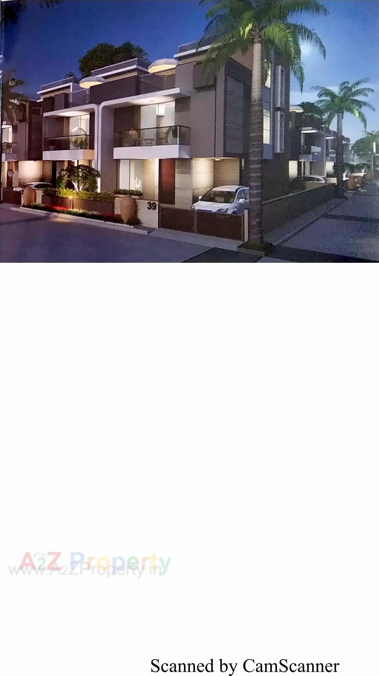 3D Elevation of real estate project Silver Bunglows located at Vatva, Ahmedabad, Gujarat