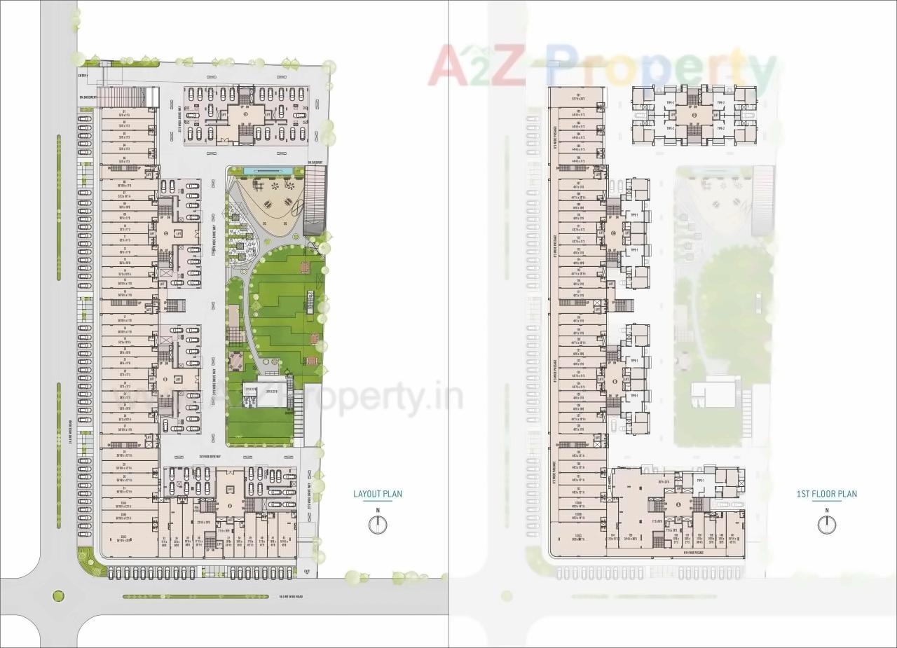 Layout of real estate project Silver Harmony located at Ahmedabad, Ahmedabad, Gujarat