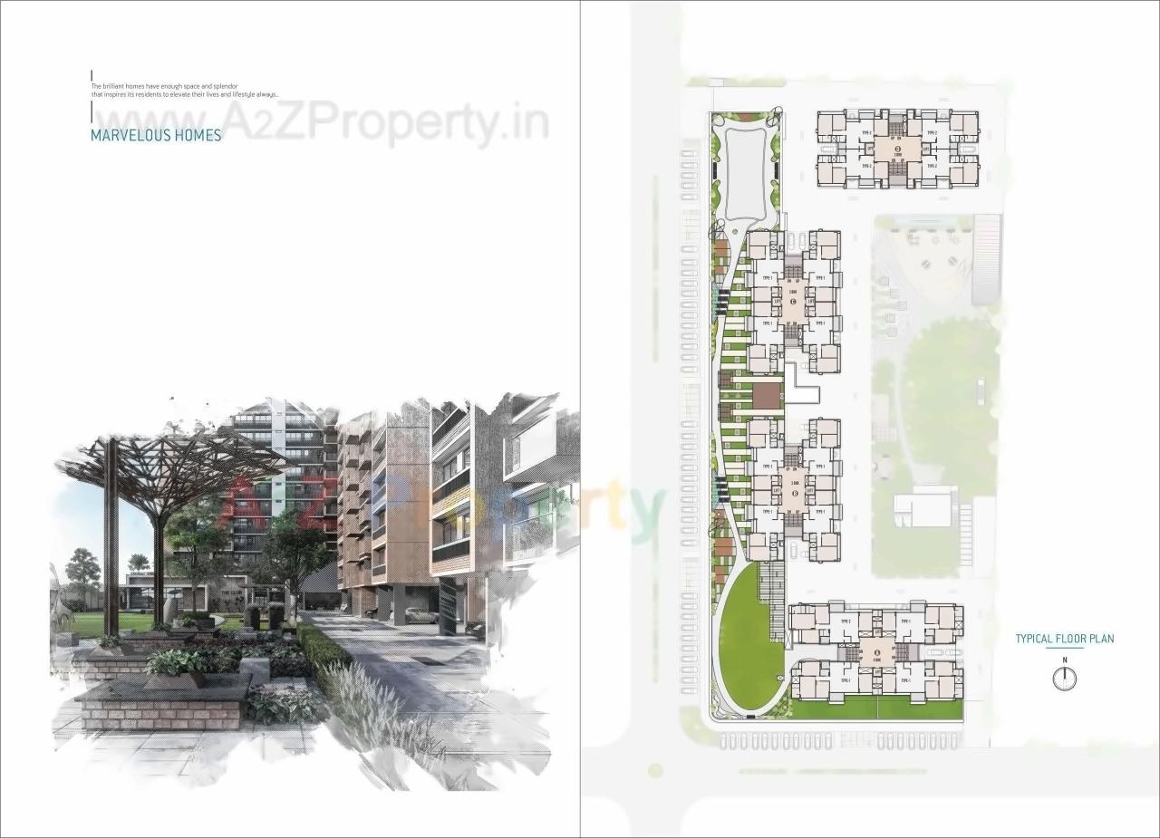 Layout of real estate project Silver Harmony located at Ahmedabad, Ahmedabad, Gujarat