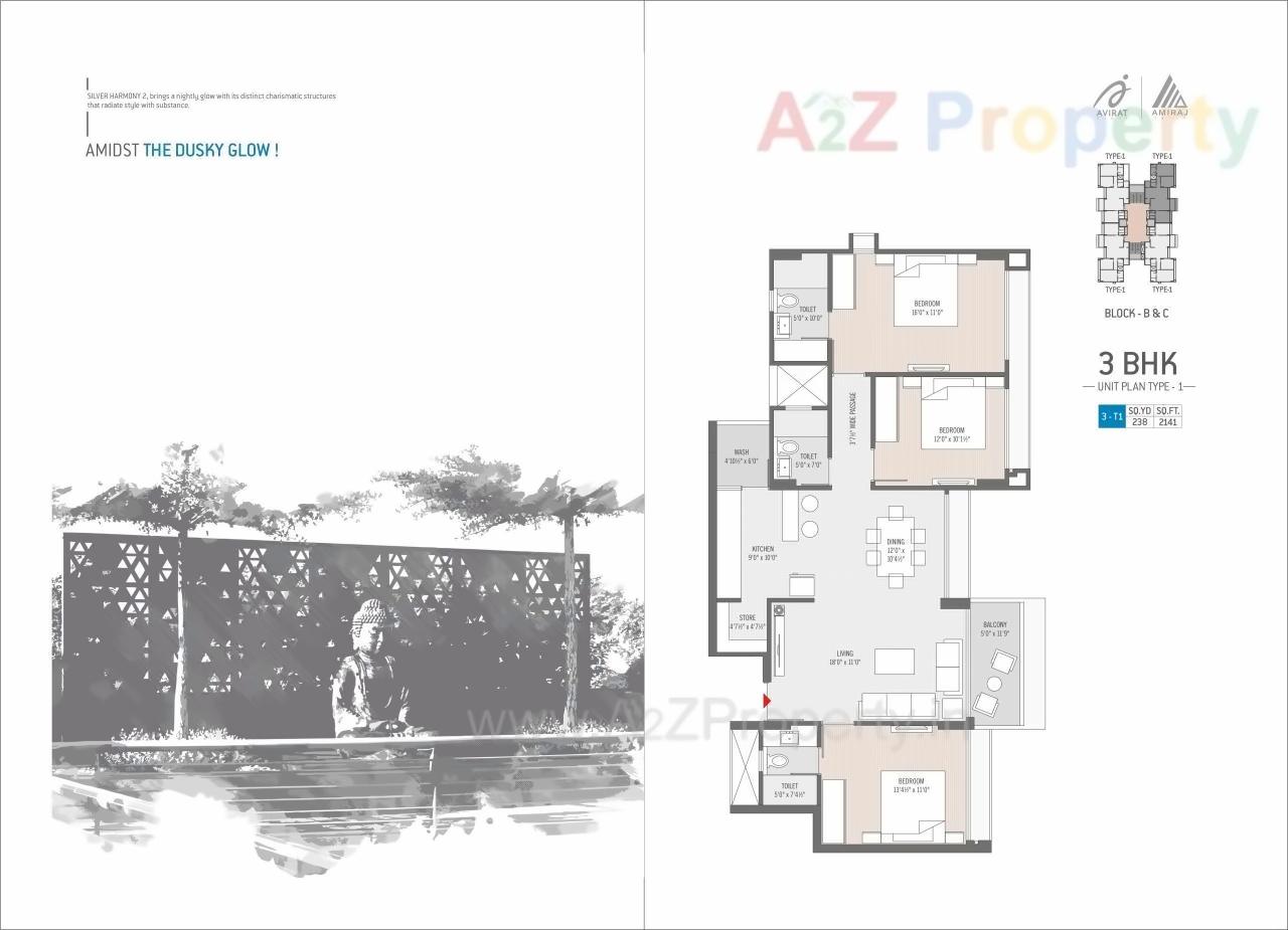 Layout of real estate project Silver Harmony located at Ahmedabad, Ahmedabad, Gujarat