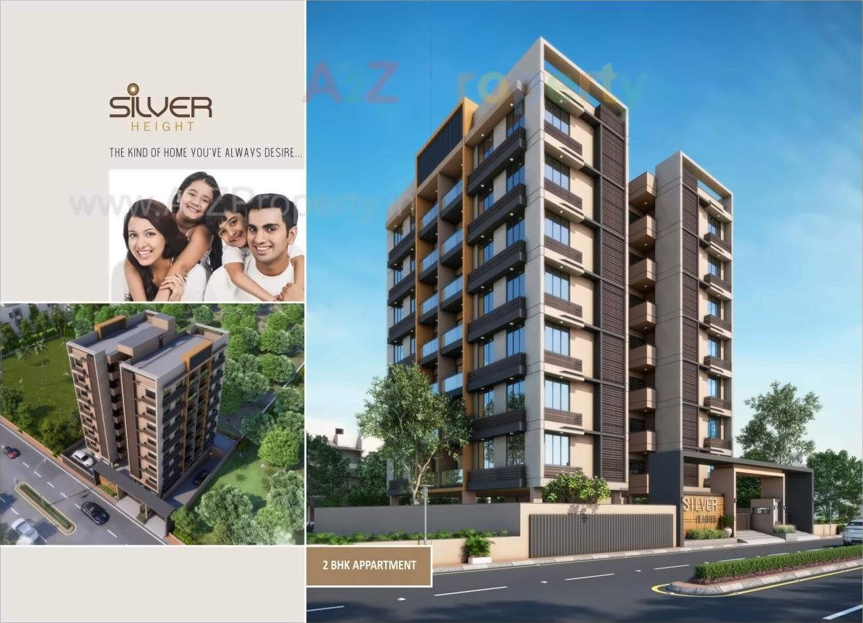 3D Elevation of real estate project Silver Height located at Chiloda, Ahmedabad, Gujarat