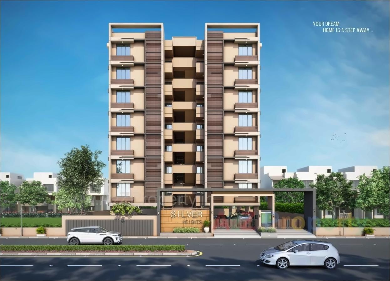 3D Elevation of real estate project Silver Height located at Chiloda, Ahmedabad, Gujarat