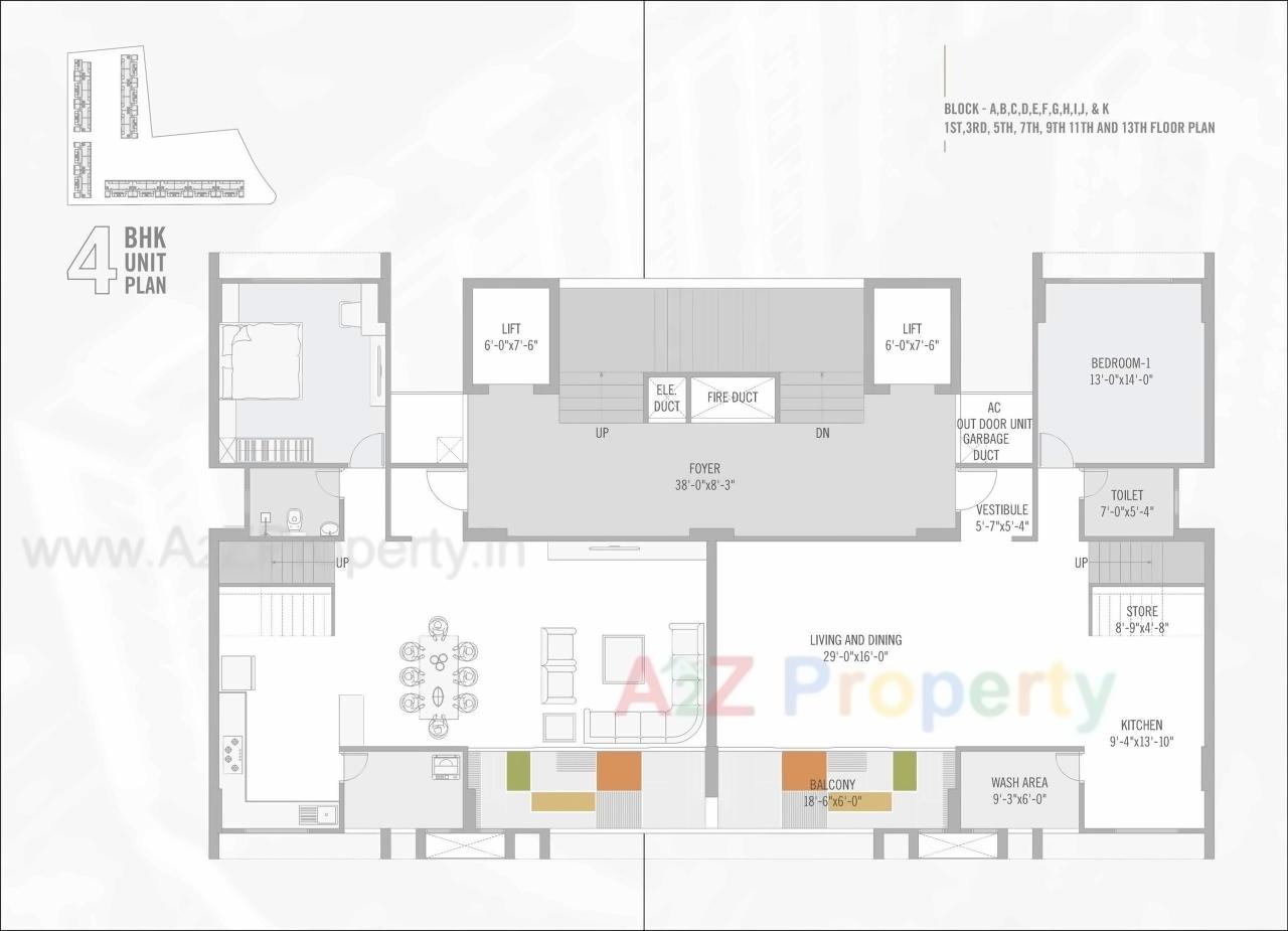 Layout of real estate project Silver Luxuria located at Jagatpur, Ahmedabad, Gujarat