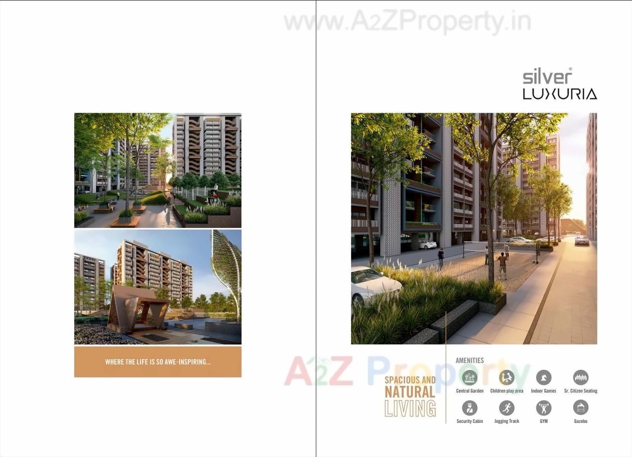 3D Elevation of real estate project Silver Luxuria located at Jagatpur, Ahmedabad, Gujarat