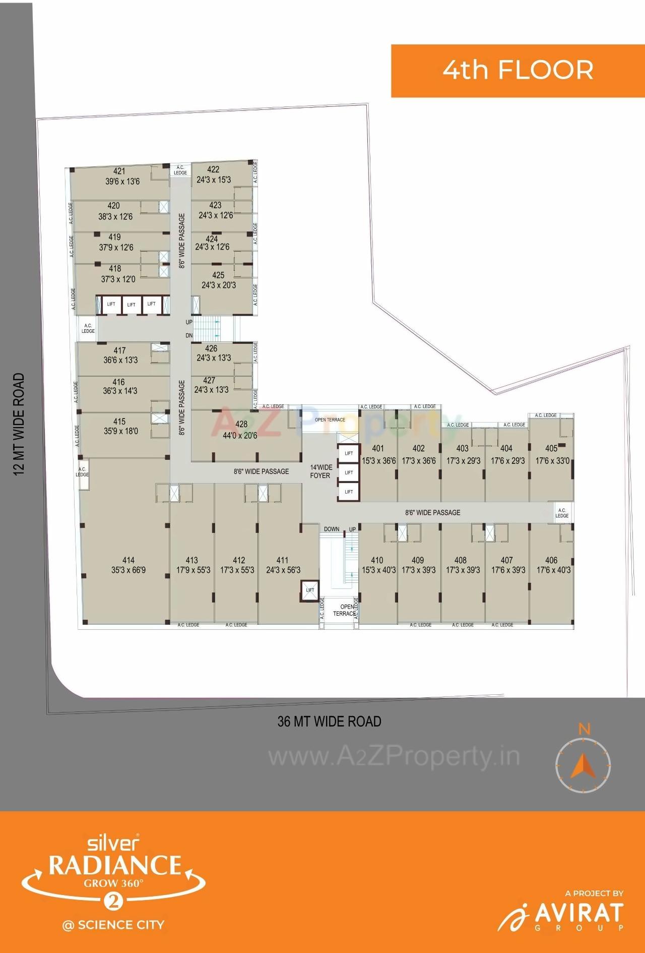 Layout of real estate project Silver Radiance located at Sola, Ahmedabad, Gujarat