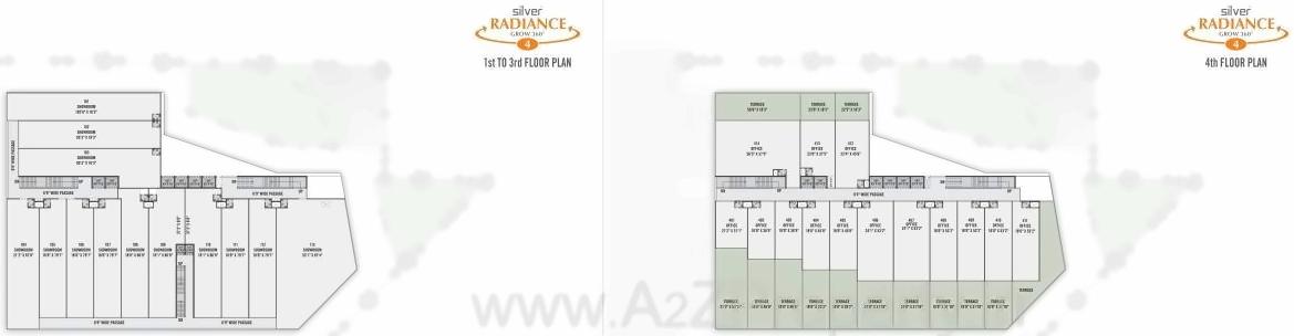 Layout of real estate project Silver Radiance located at Gota, Ahmedabad, Gujarat