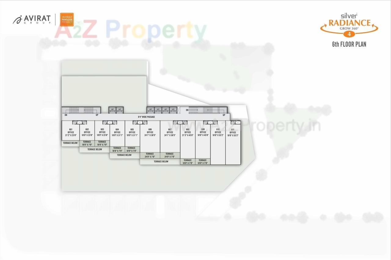Layout of real estate project Silver Radiance located at Gota, Ahmedabad, Gujarat
