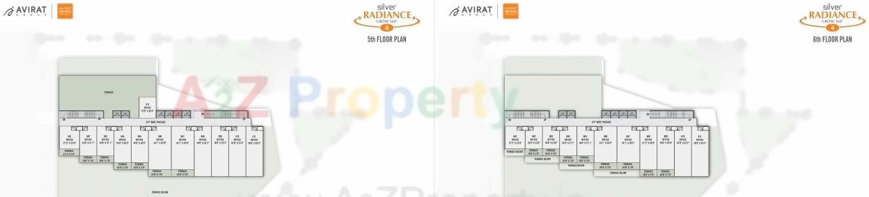 Layout of real estate project Silver Radiance located at Gota, Ahmedabad, Gujarat