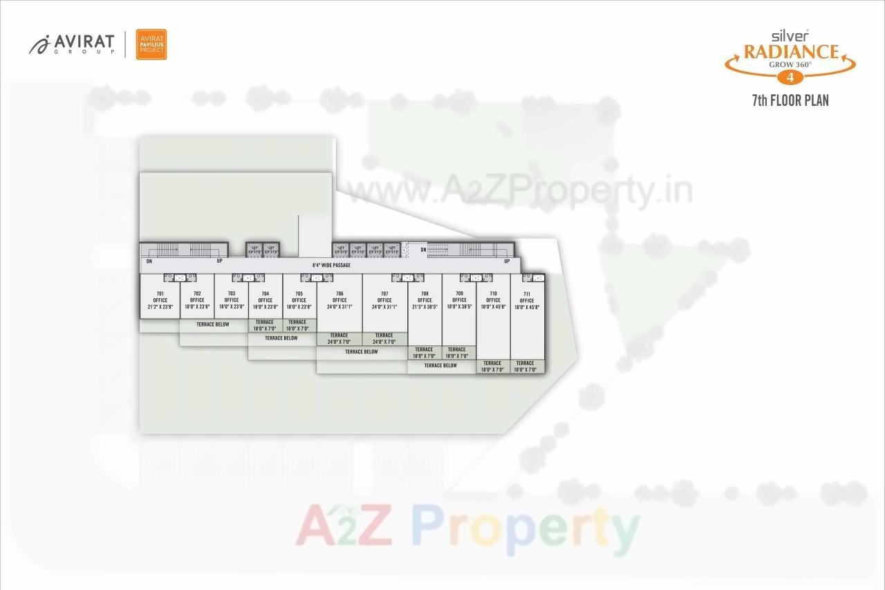 Layout of real estate project Silver Radiance located at Gota, Ahmedabad, Gujarat