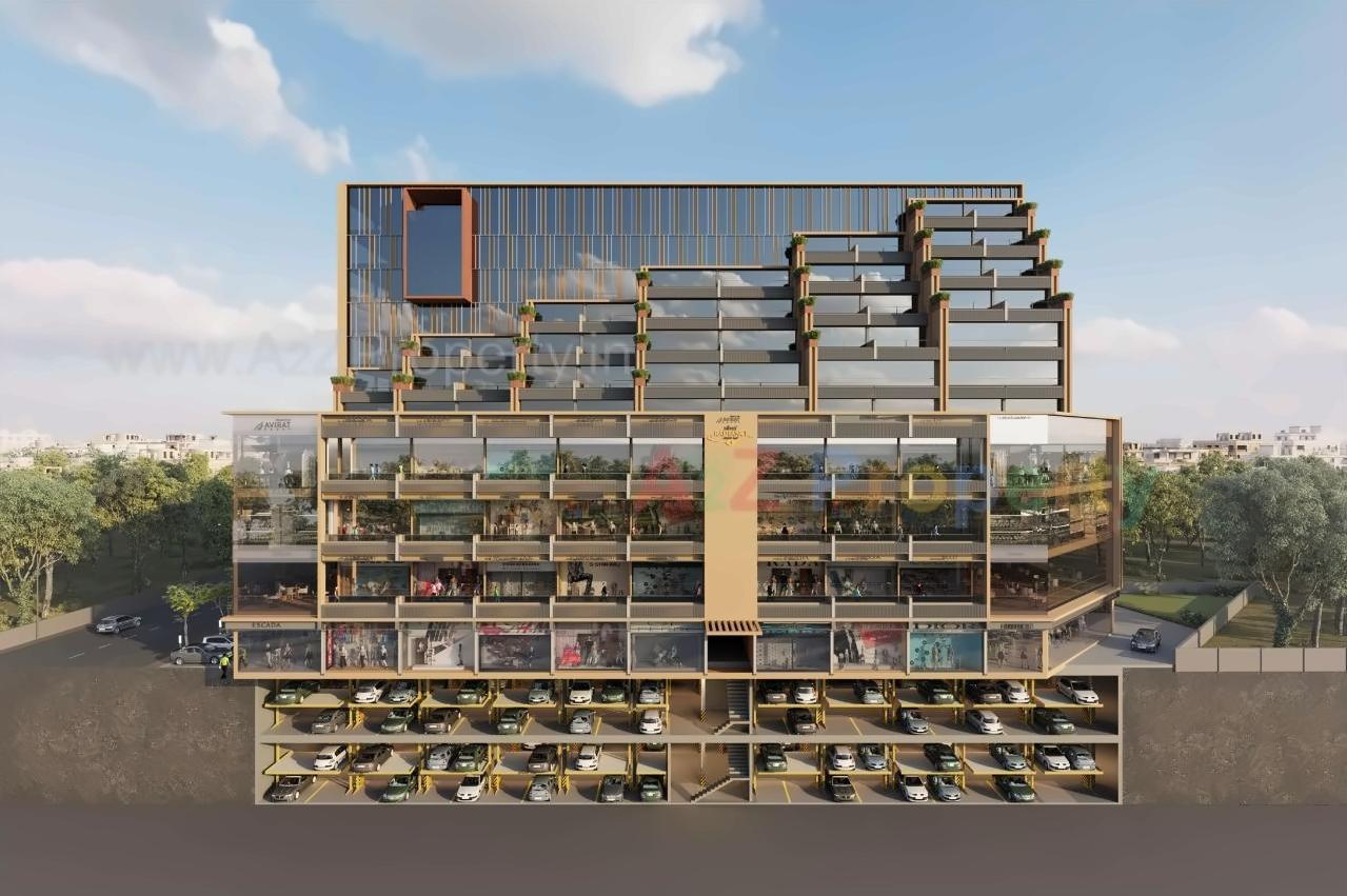 3D Elevation of real estate project Silver Radiance located at Gota, Ahmedabad, Gujarat