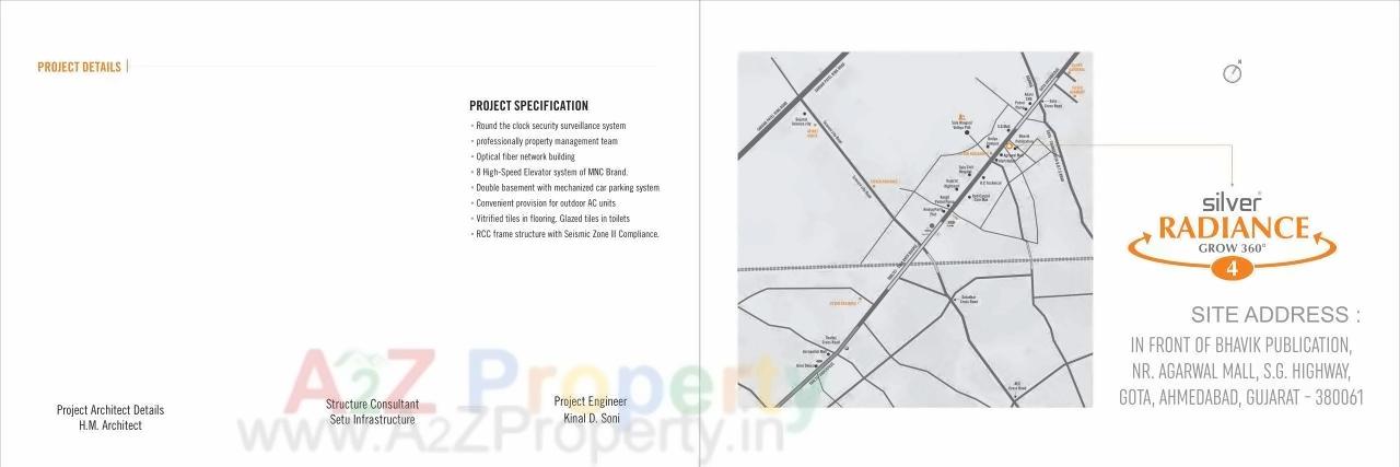  of real estate project Silver Radiance located at Gota, Ahmedabad, Gujarat